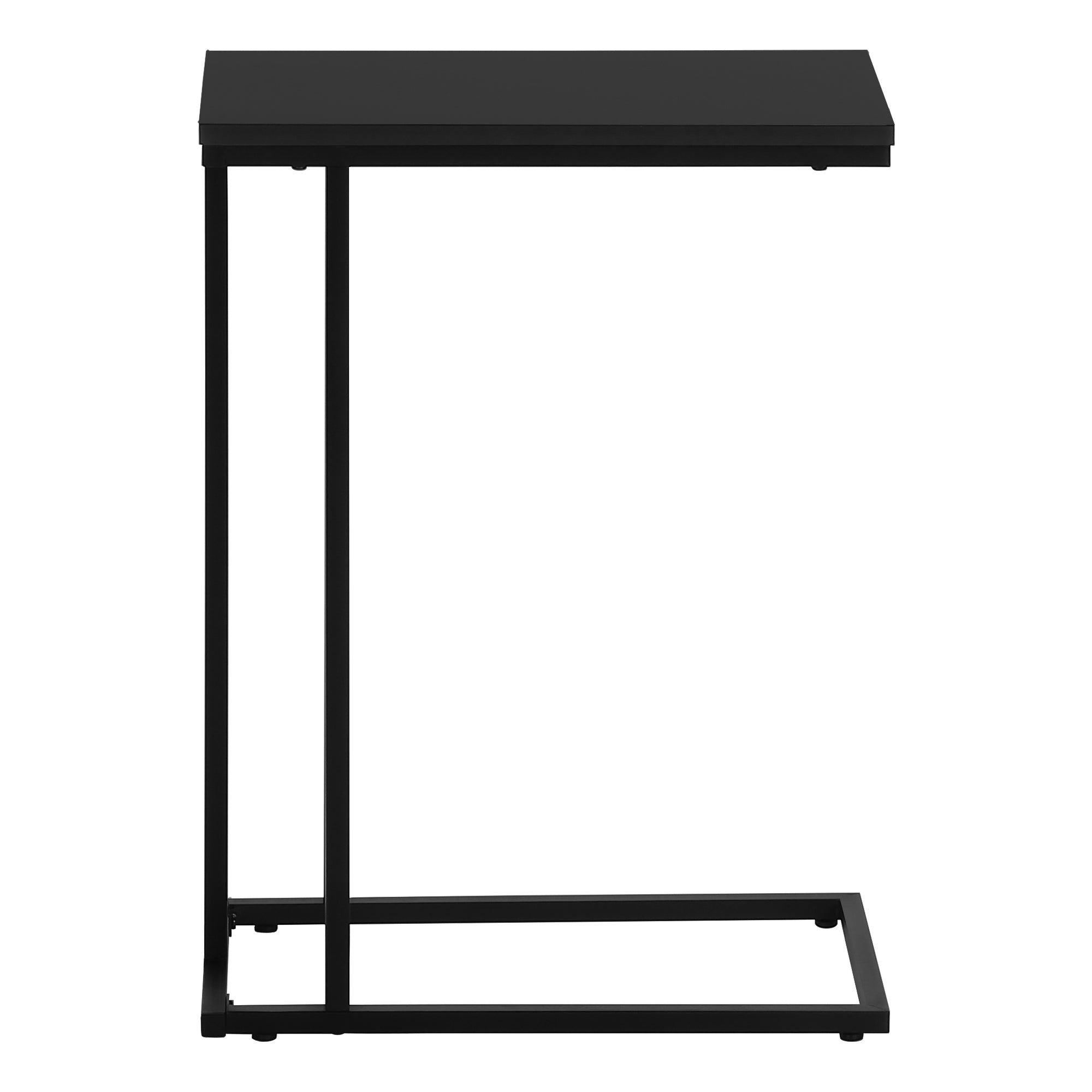 TABLE D'APPOINT - 25"H / NOIR / MÉTAL NOIR #I 3467