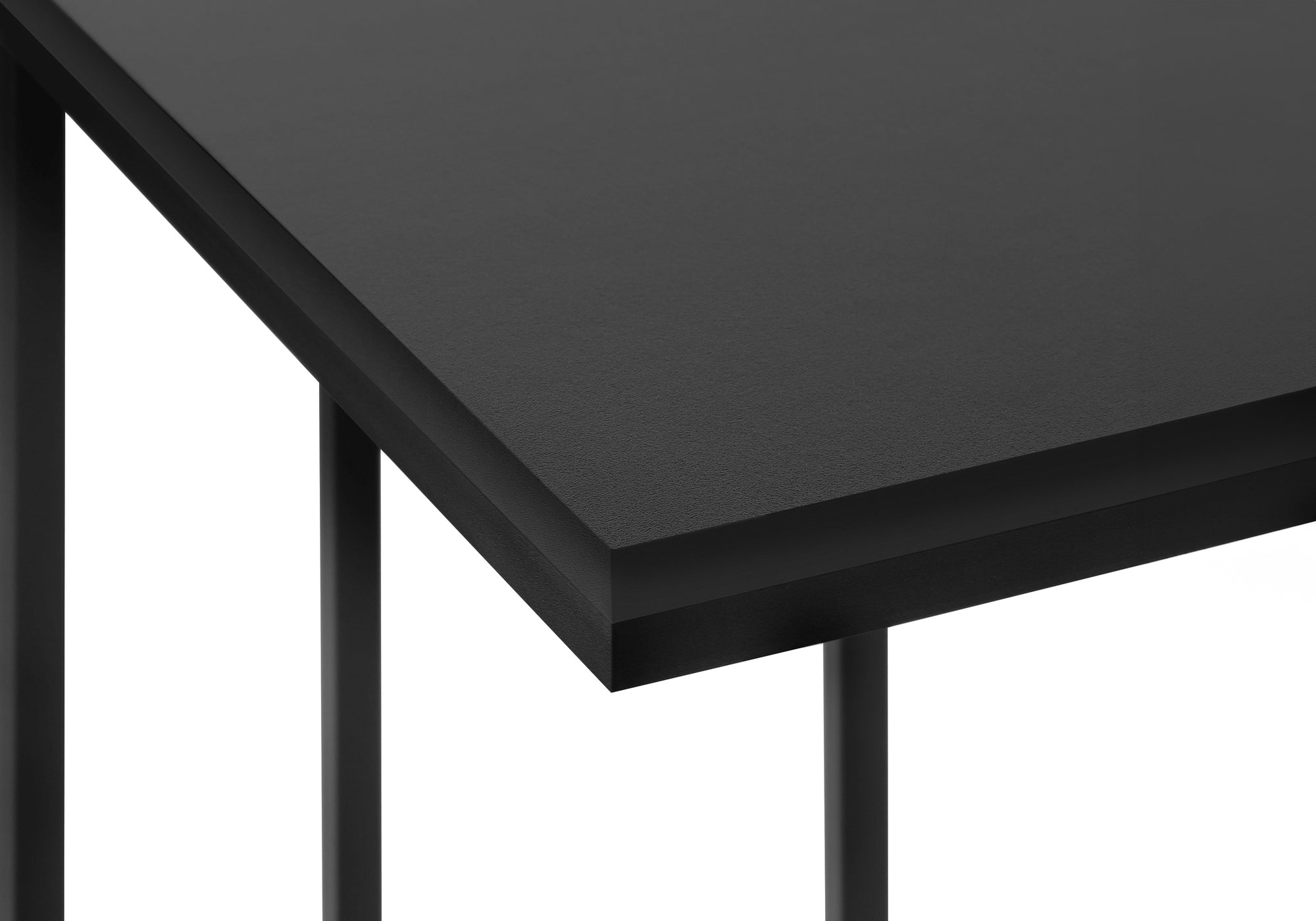 TABLE D'APPOINT - 25"H / NOIR / MÉTAL NOIR #I 3467