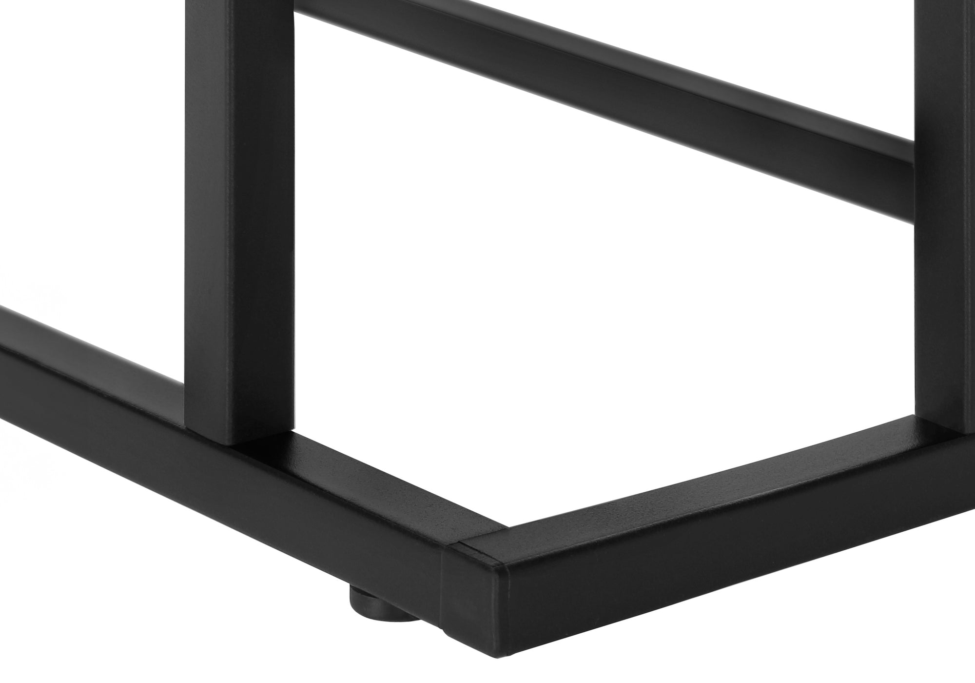 TABLE D'APPOINT - 25"H / NOIR / MÉTAL NOIR #I 3467