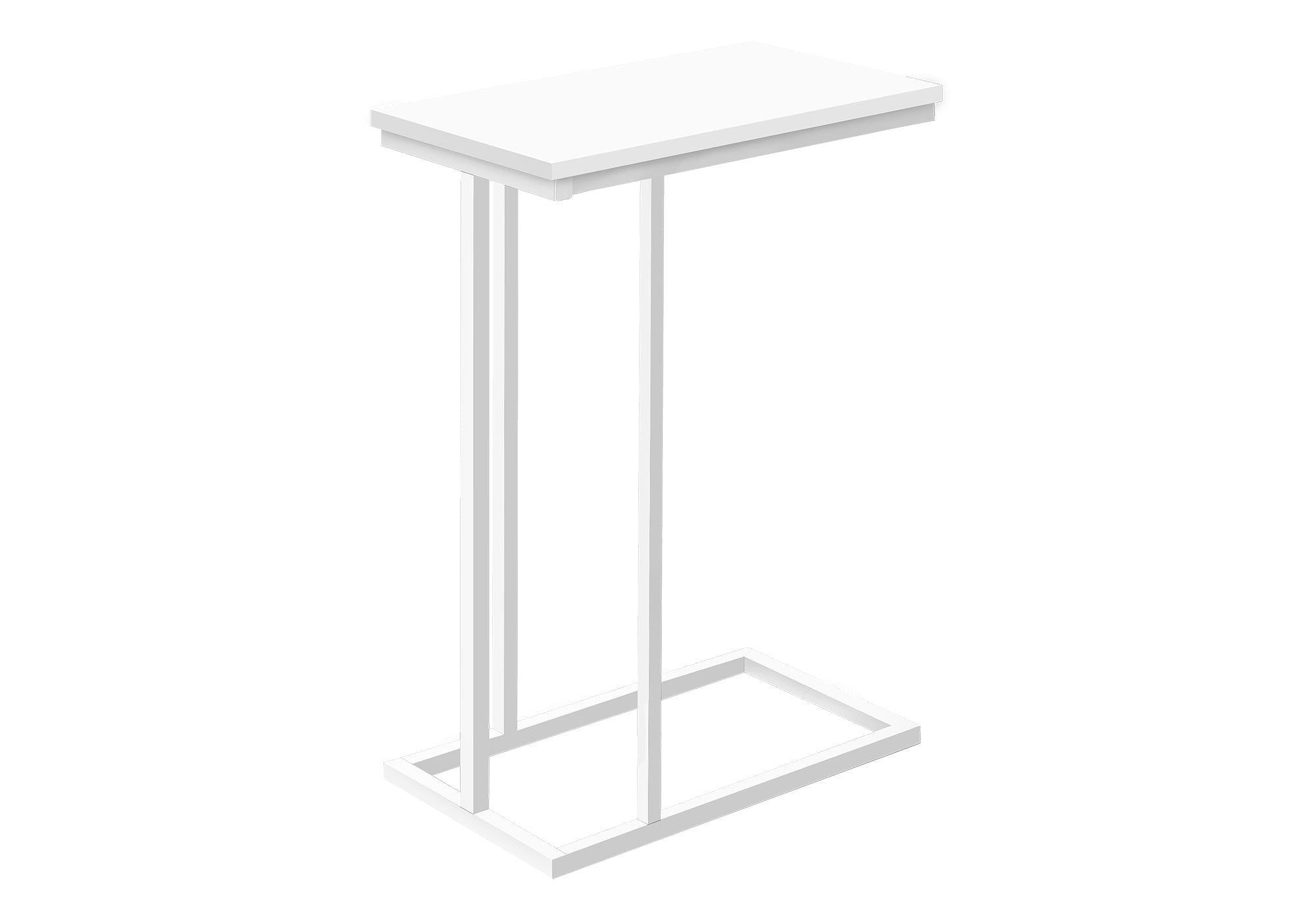 TABLE D'APPOINT - 25"H /BLANC / MÉTAL BLANC #I 3468