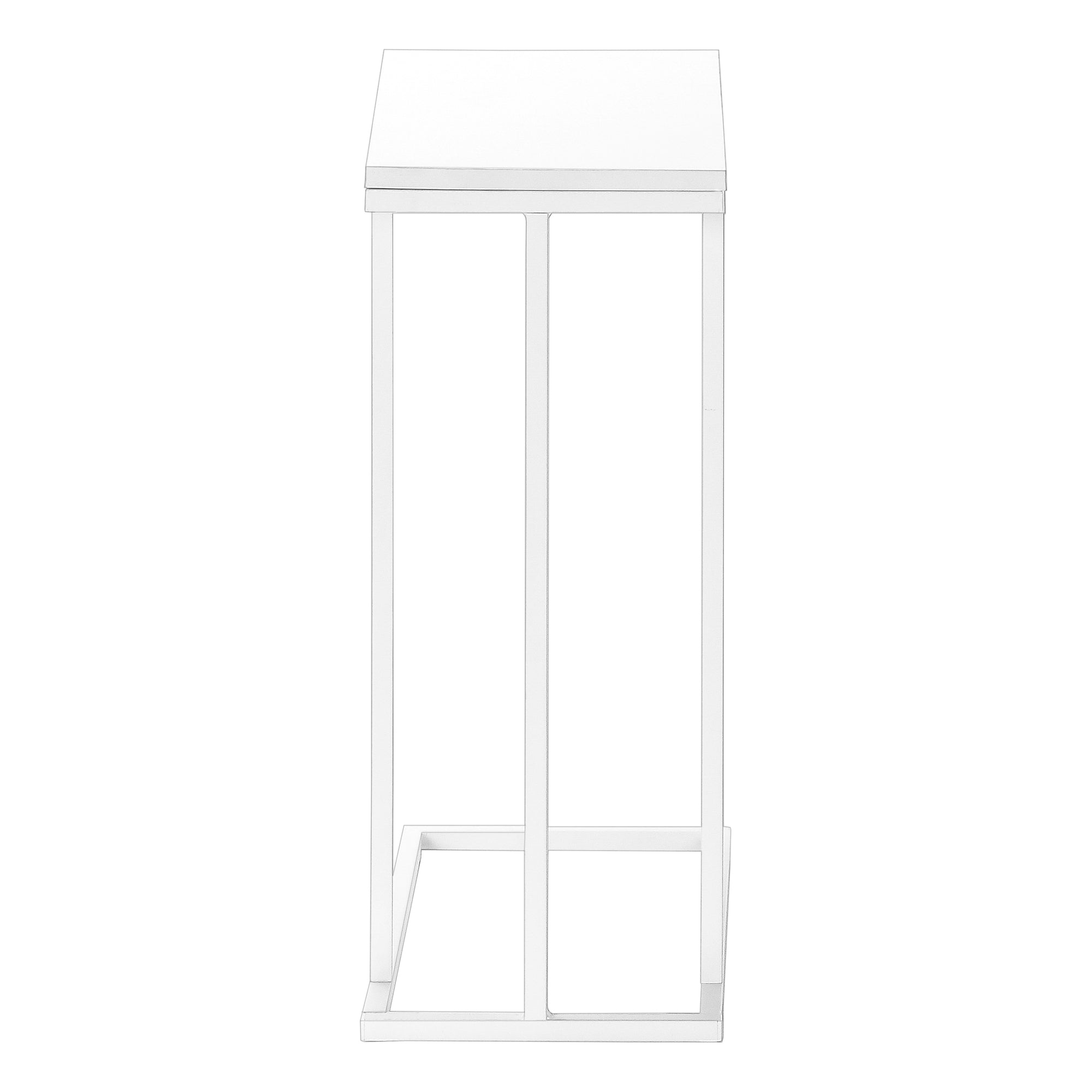 TABLE D'APPOINT - 25"H /BLANC / MÉTAL BLANC #I 3468