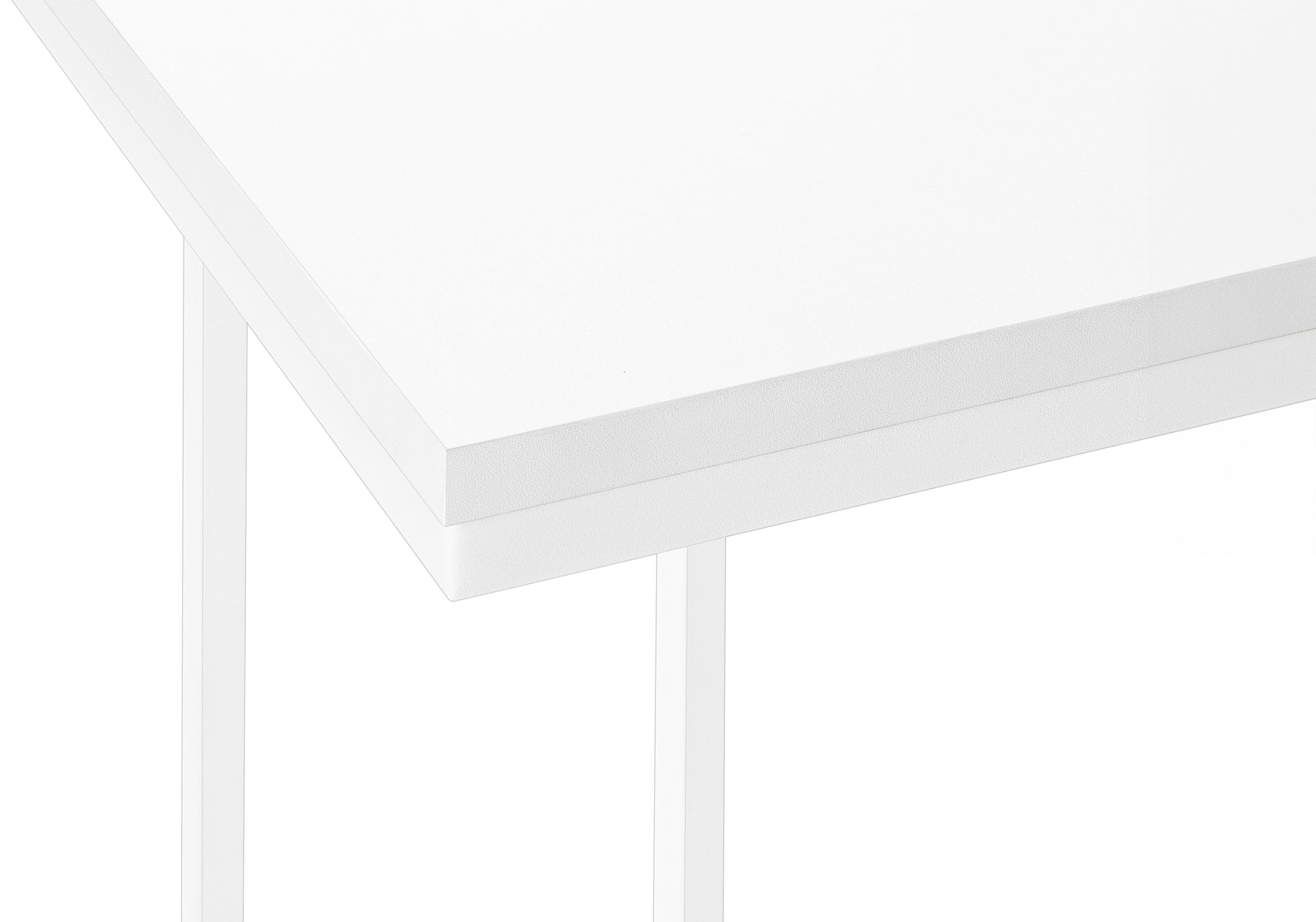 TABLE D'APPOINT - 25"H /BLANC / MÉTAL BLANC #I 3468