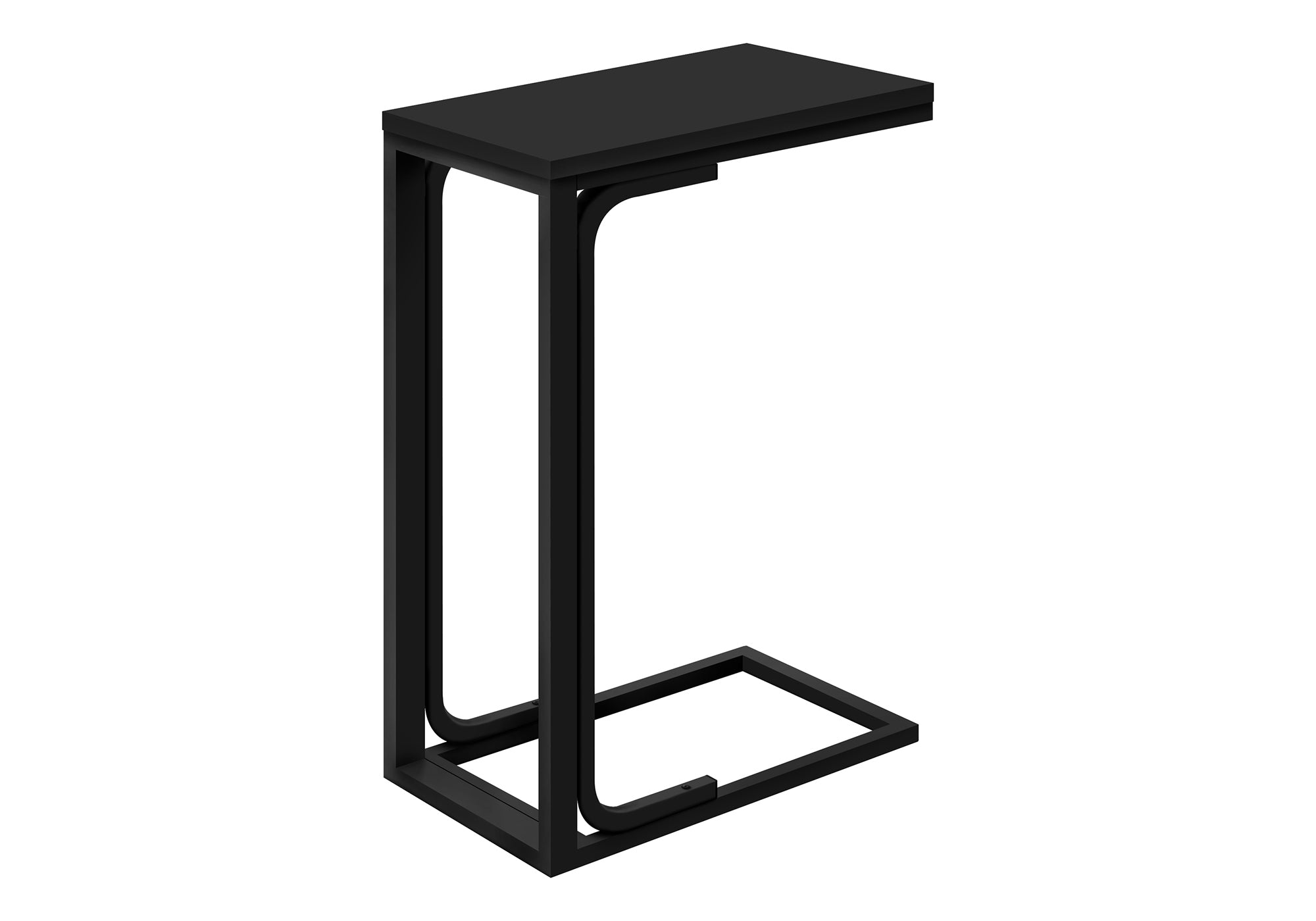 TABLE D'APPOINT - 25"H / NOIR / MÉTAL NOIR #I 3477