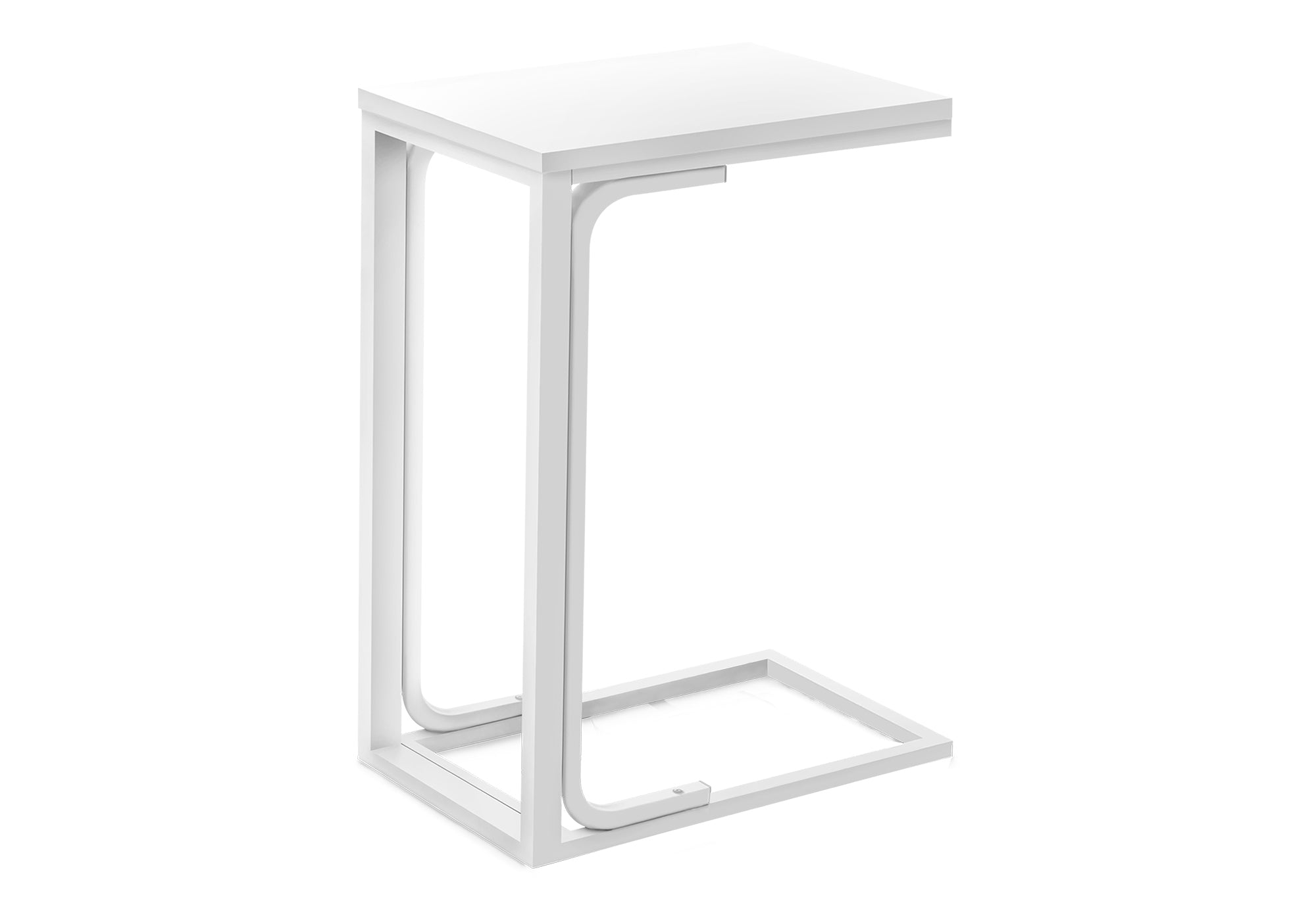 TABLE D'APPOINT - 25"H /BLANC / MÉTAL BLANC #I 3478