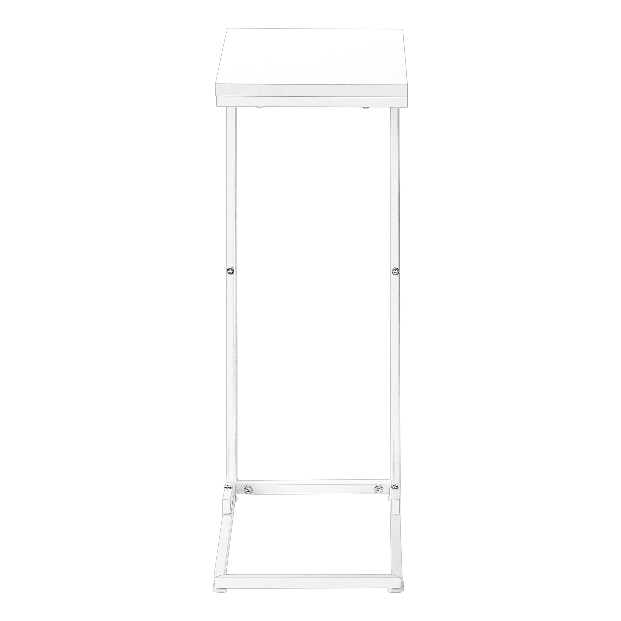 TABLE D'APPOINT - 25"H /BLANC / MÉTAL BLANC #I 3478