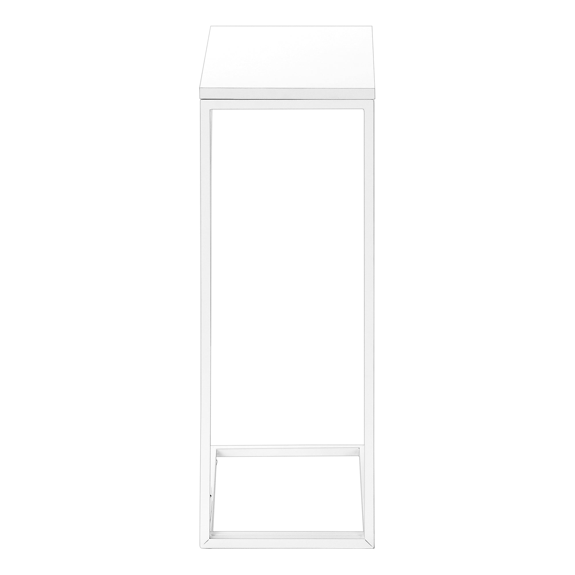 TABLE D'APPOINT - 25"H /BLANC / MÉTAL BLANC #I 3478