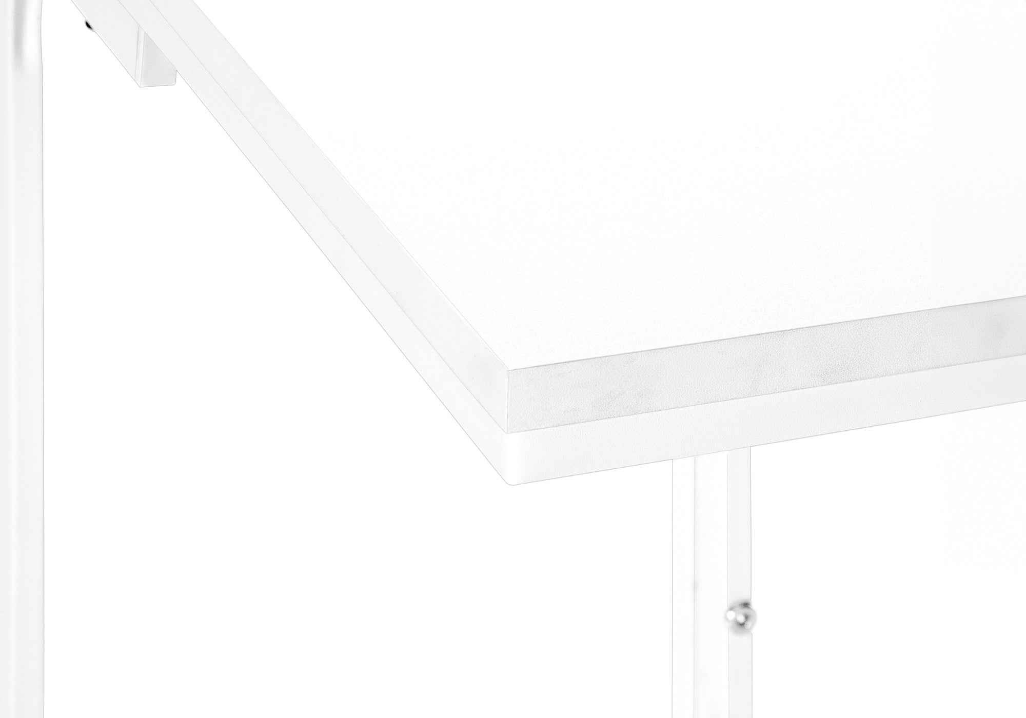 TABLE D'APPOINT - 25"H /BLANC / MÉTAL BLANC #I 3478