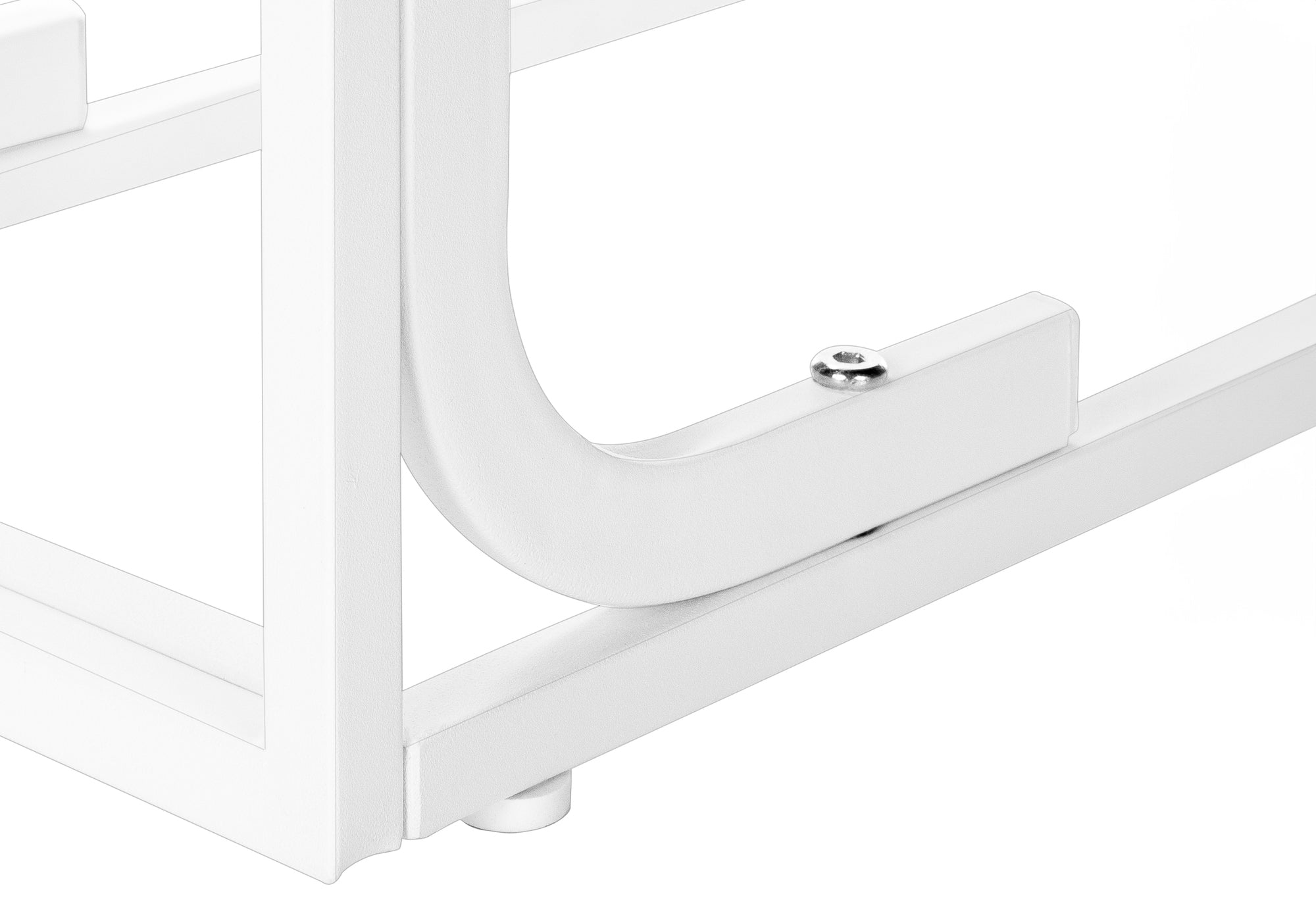 TABLE D'APPOINT - 25"H /BLANC / MÉTAL BLANC #I 3478