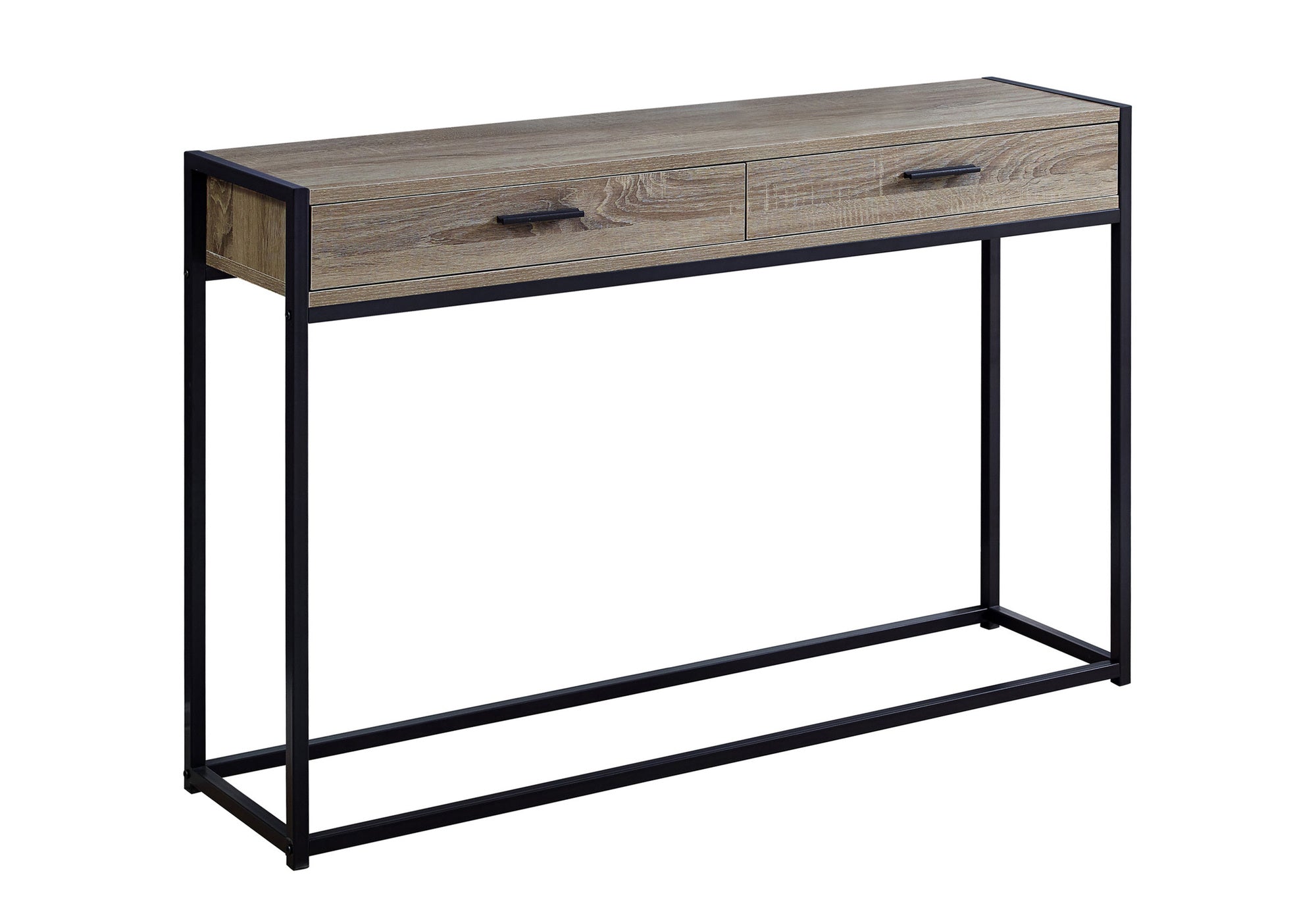 ACCENT TABLE - 48"L / DARK TAUPE / BLACK HALL CONSOLE #I 3511