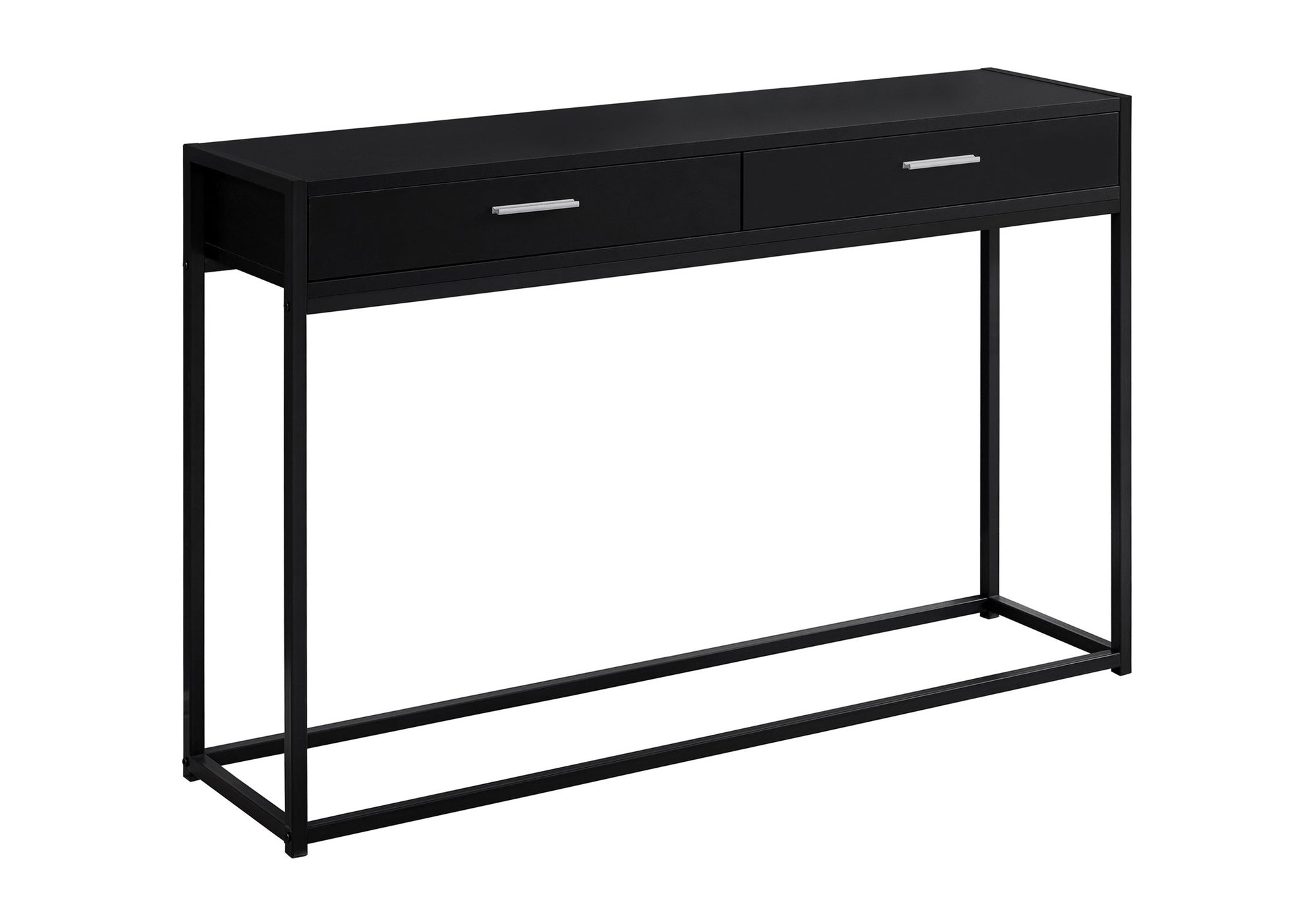 ACCENT TABLE - 48"L / BLACK / BLACK METAL HALL CONSOLE #I 3512