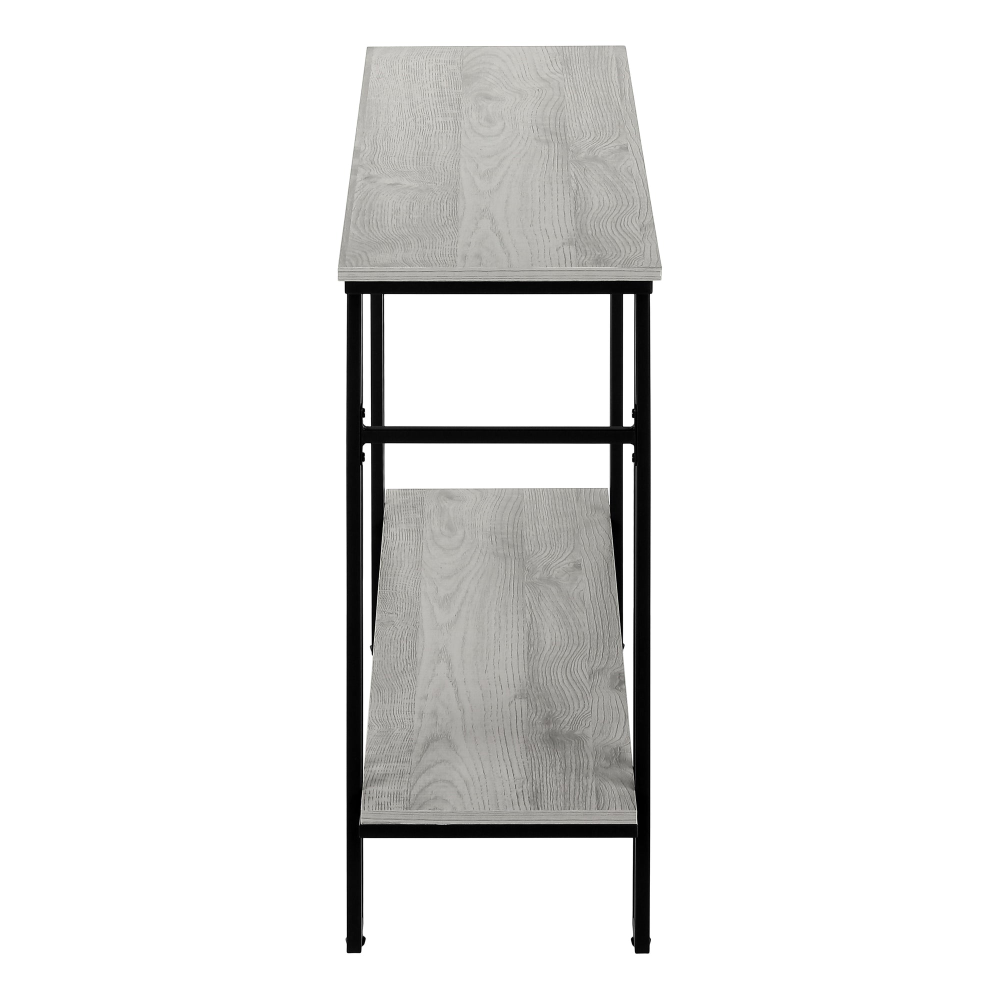 ACCENT TABLE - 48"L / GREY / BLACK METAL HALL CONSOLE #I 3576