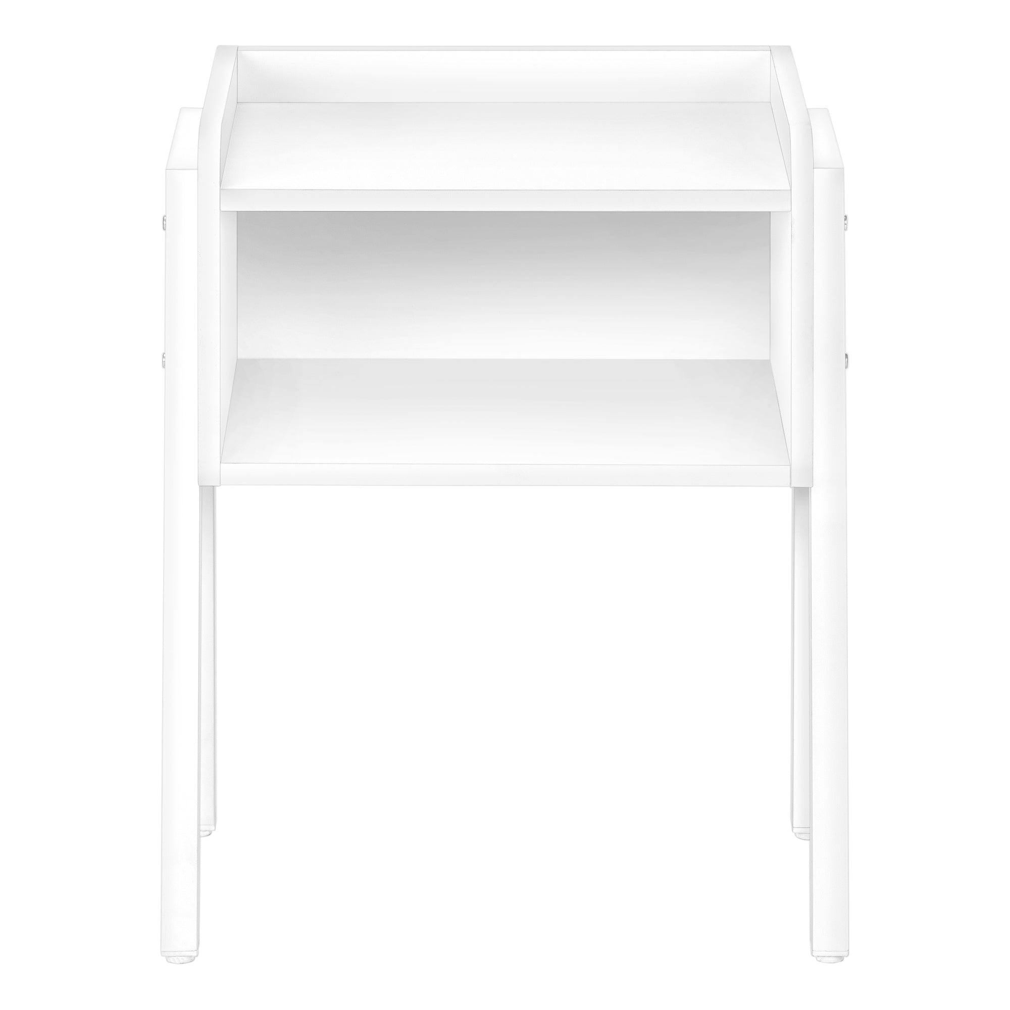 TABLE D'APPOINT - 23"H / BLANC / MÉTAL BLANC #I 3594