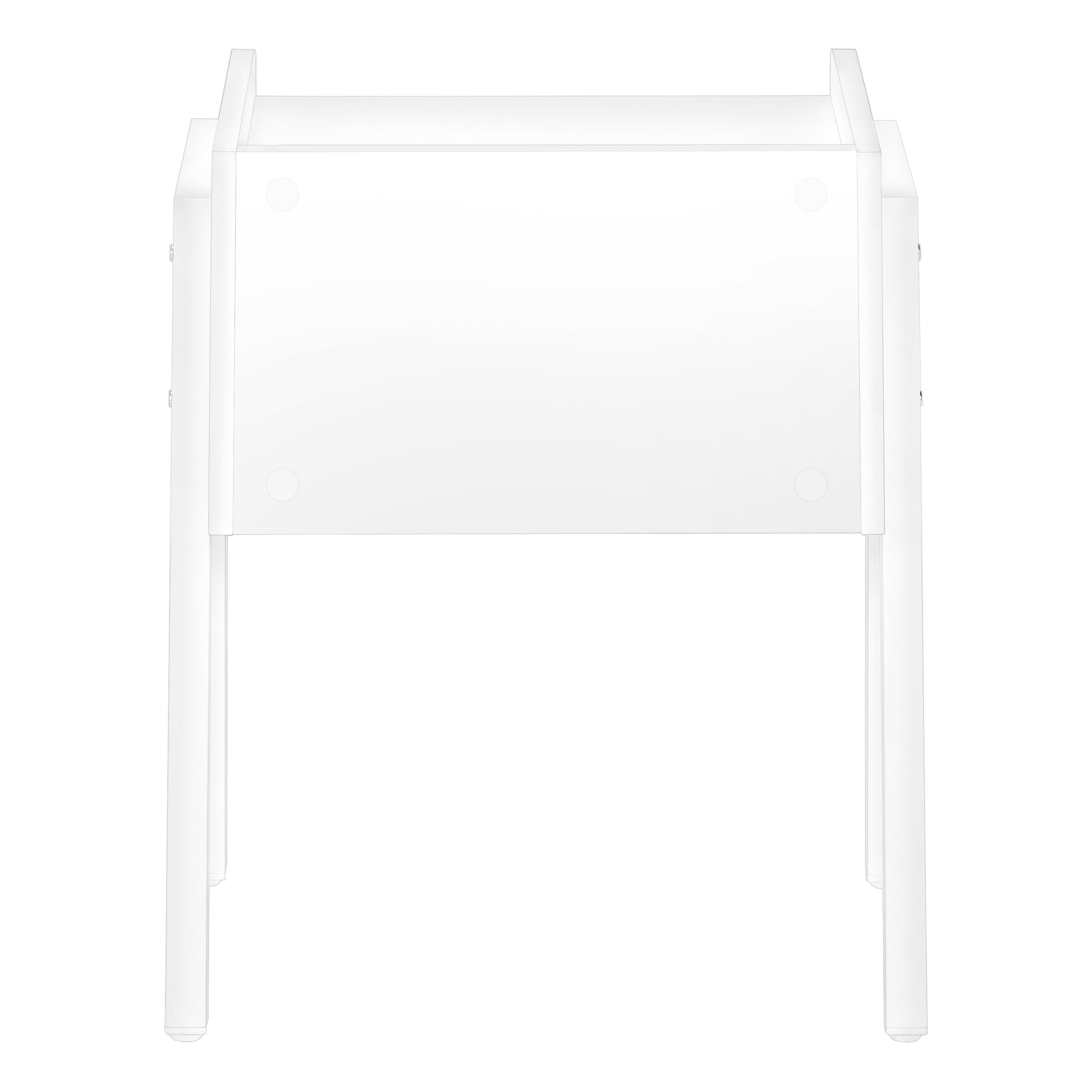 TABLE D'APPOINT - 23"H / BLANC / MÉTAL BLANC #I 3594