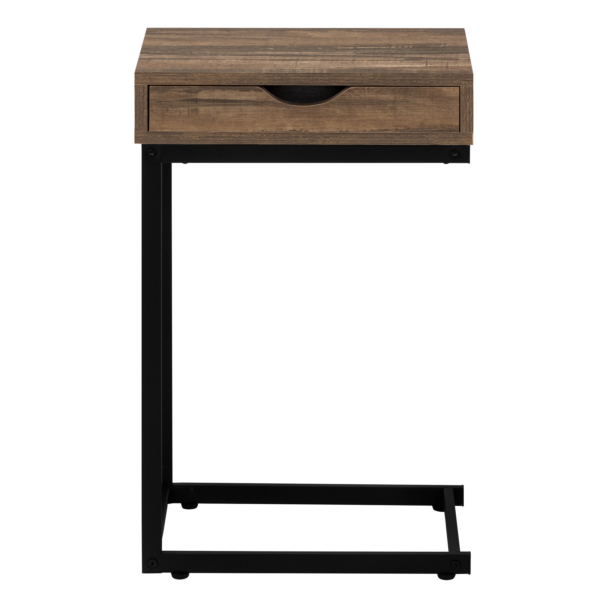 NIGHTSTAND - BROWN RECLAIMED-LOOK / BLACK METAL #I 3602