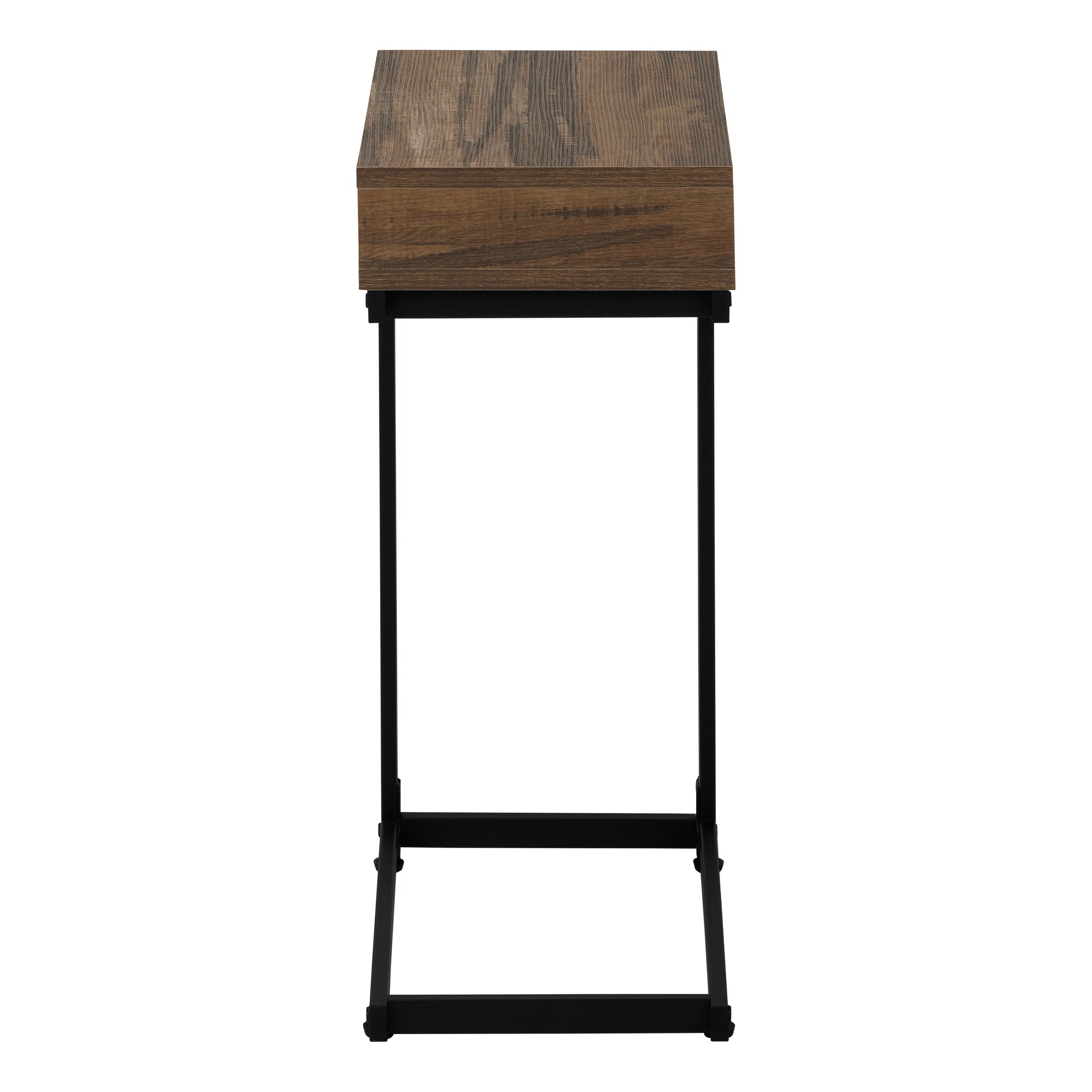 NIGHTSTAND - BROWN RECLAIMED-LOOK / BLACK METAL #I 3602