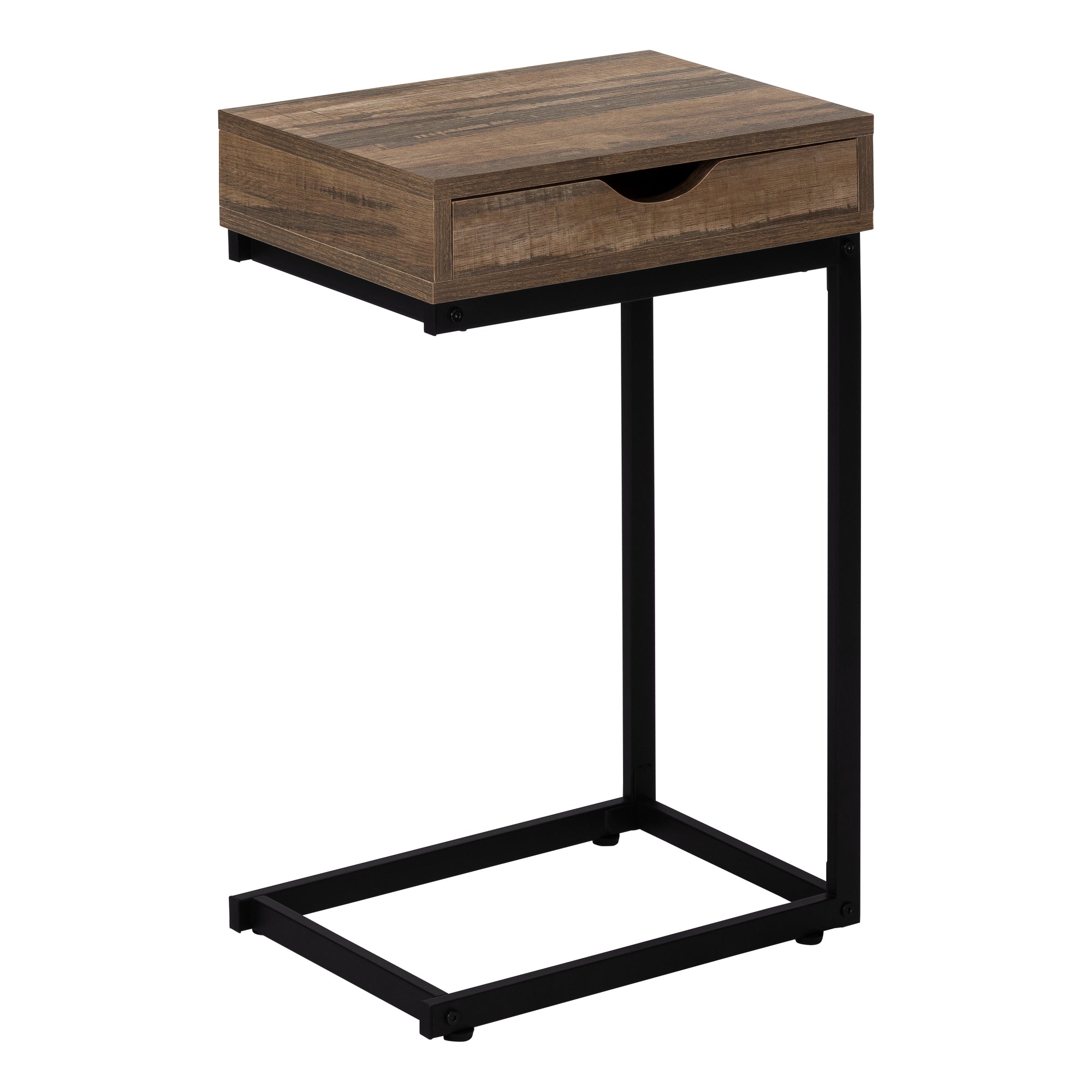 NIGHTSTAND - BROWN RECLAIMED-LOOK / BLACK METAL #I 3602