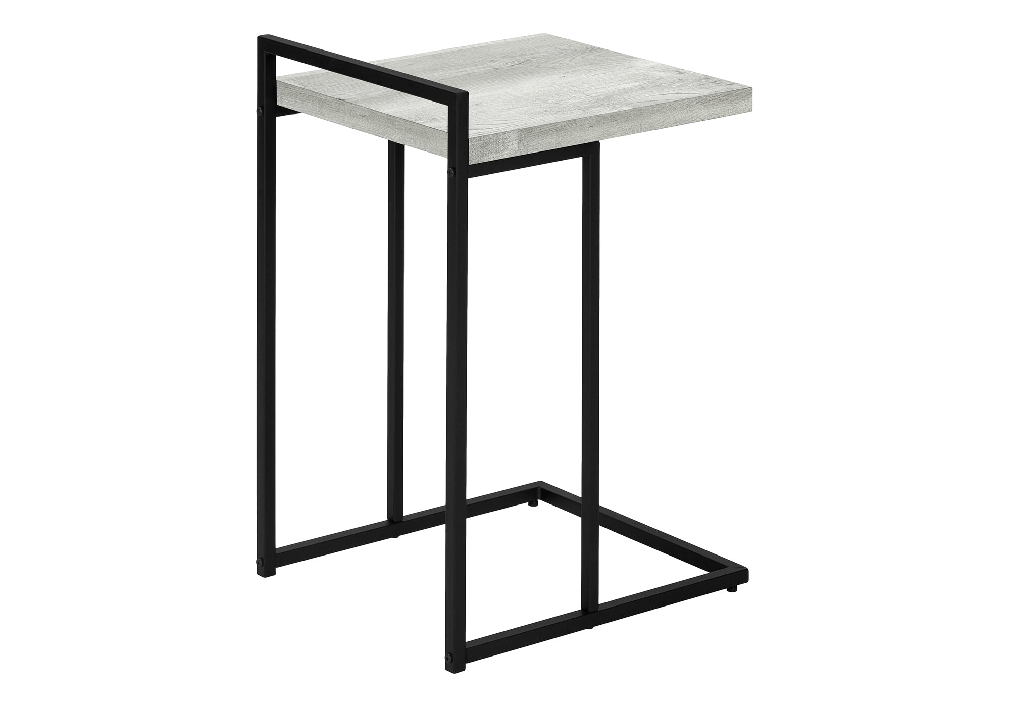 NIGHTSTAND - 25"H / GREY RECLAIMED WOOD / BLACK METAL #I 3631