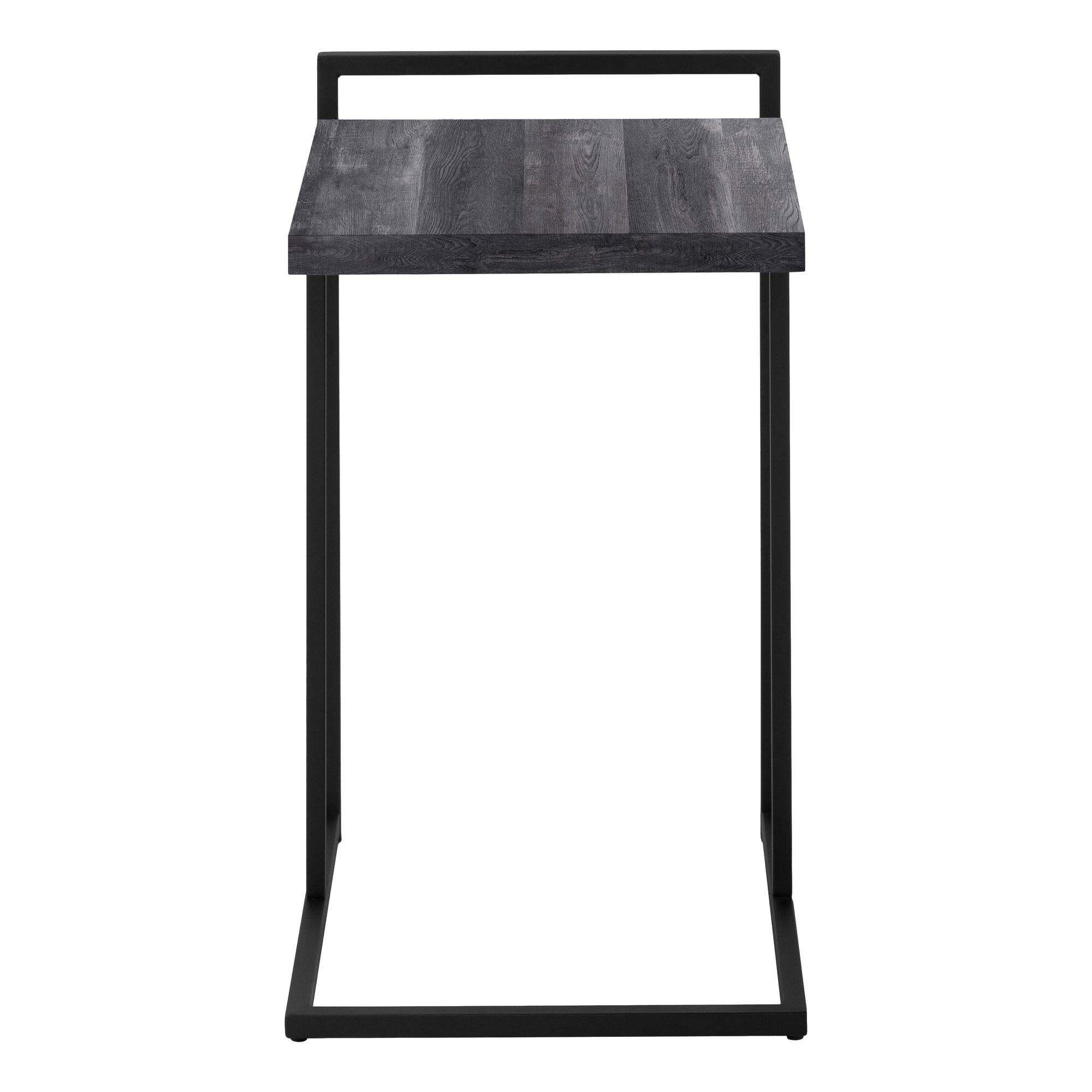 NIGHTSTAND - 25"H / BLACK RECLAIMED WOOD / BLACK METAL #I 3633