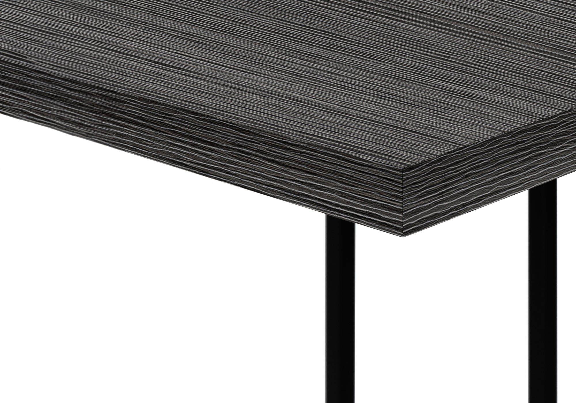 TABLE D'APPOINT - 25"H / GRIS / MÉTAL NOIR #I 3634