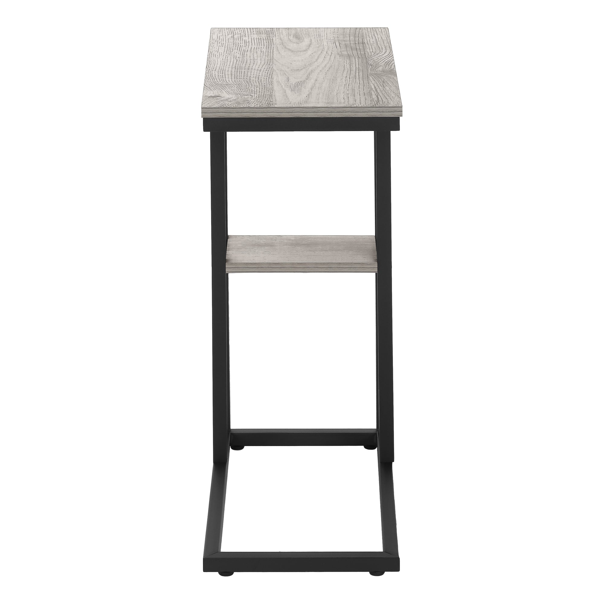 NIGHTSTAND - 25"H / GREY / BLACK METAL #I 3671