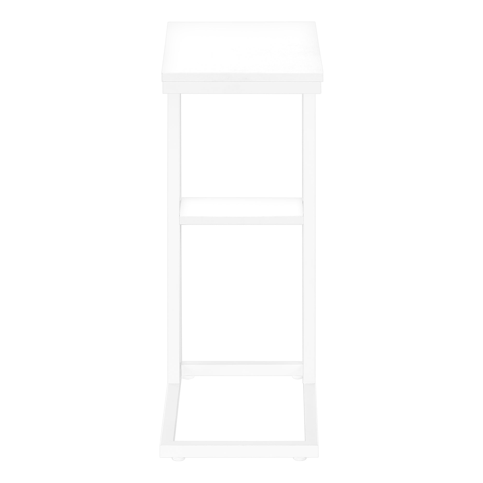 TABLE D'APPOINT - 25"H / BLANC / MÉTAL BLANC #I 3676