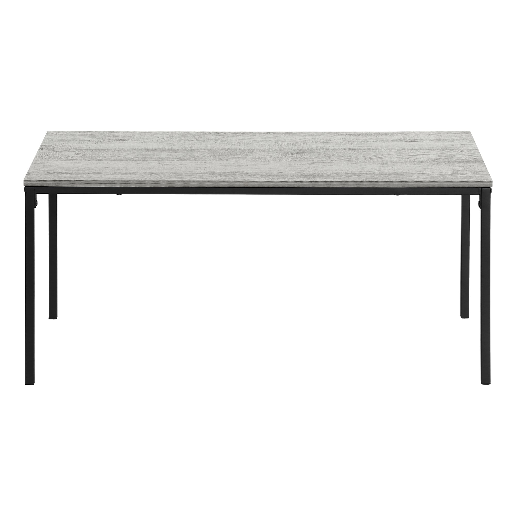 COFFEE TABLE - 40"L / GREY / BLACK METAL # I 3796