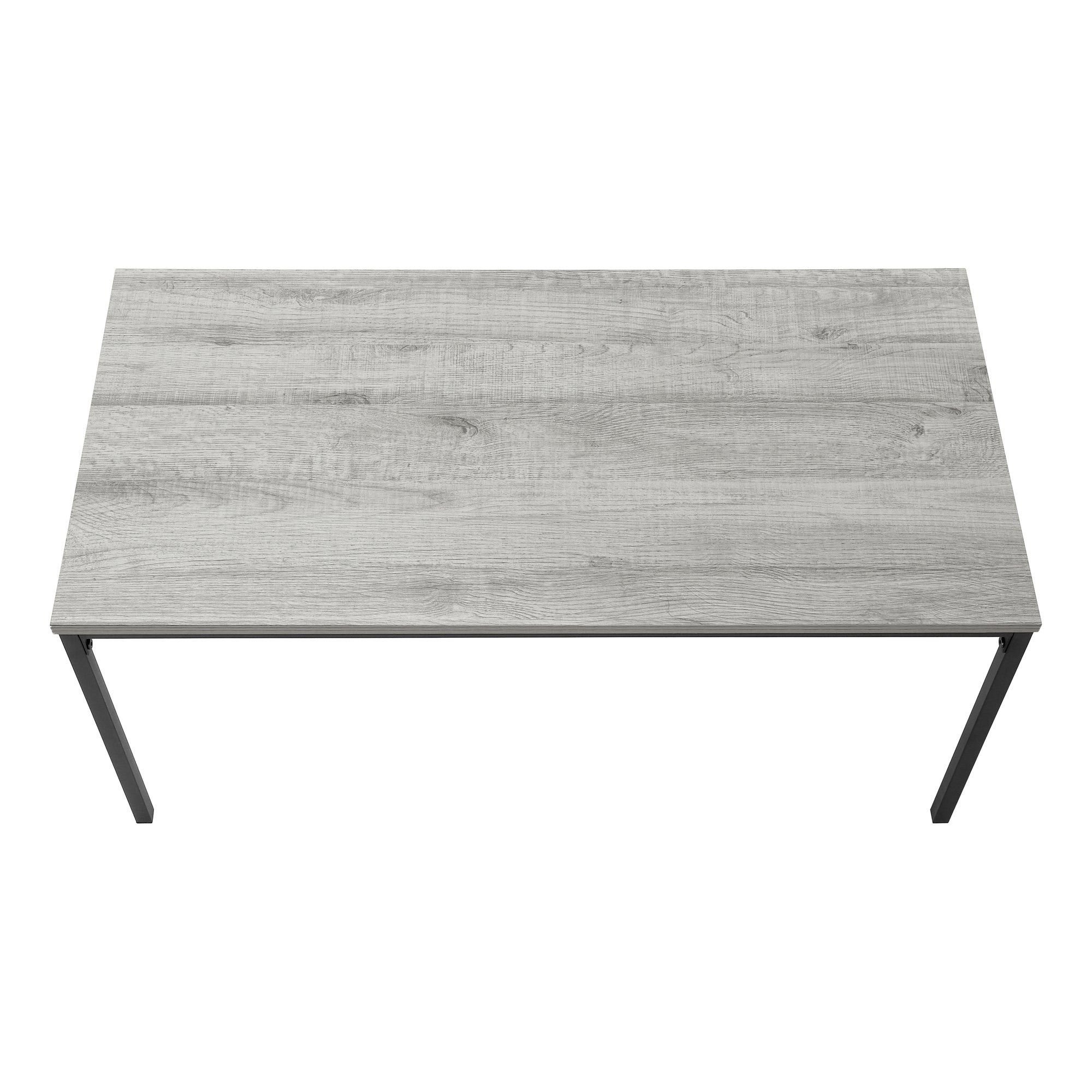 COFFEE TABLE - 40"L / GREY / BLACK METAL # I 3796