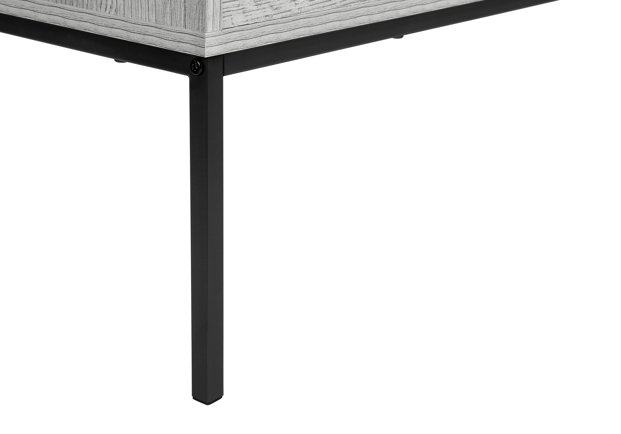 COFFEE TABLE - 42"L / LIFT-TOP GREY / BLACK METAL # I 3805