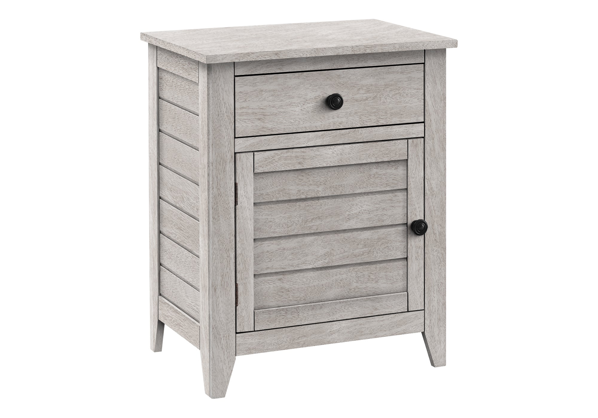 TABLE D'APPOINT - 25"H / TABLE D'APPOINT EN PLACAGE GRIS DÉLAVÉ #I 3950