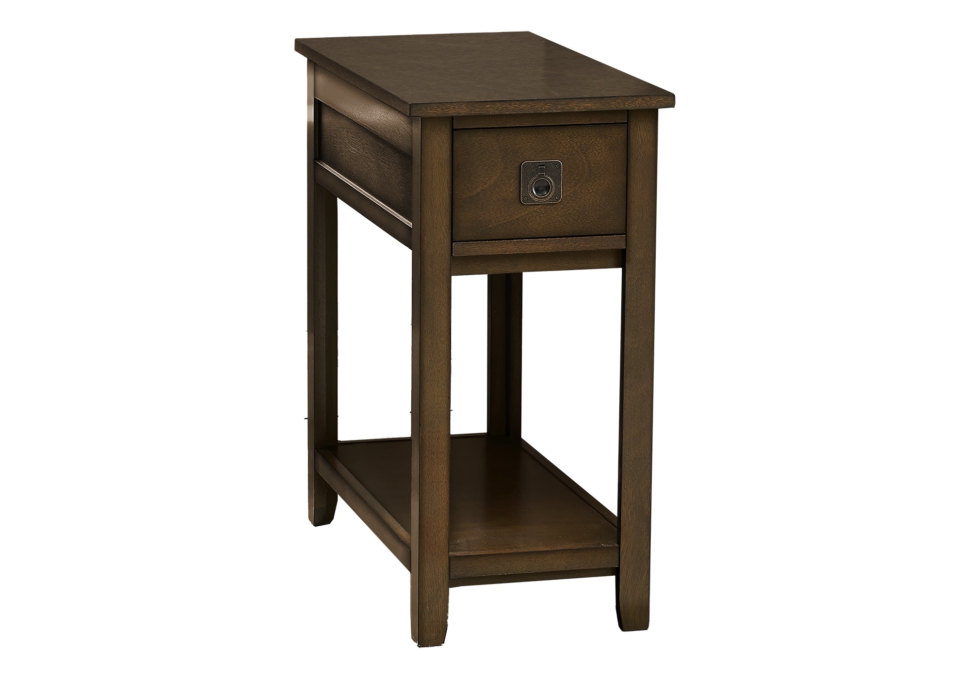 ACCENT TABLE - 24"H / ESPRESSO VENEER END TABLE #I 3953