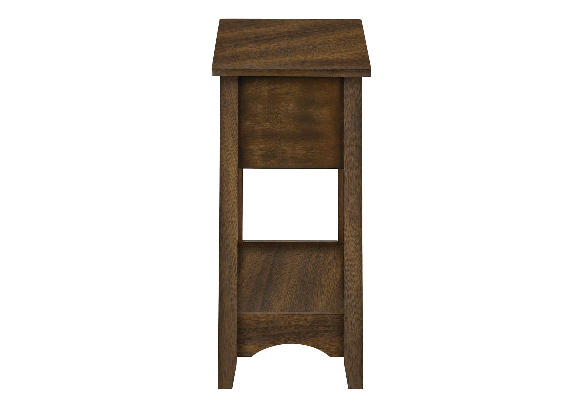 NIGHTSTAND - 24"H / BROWN WALNUT VENEER END TABLE #I 3955