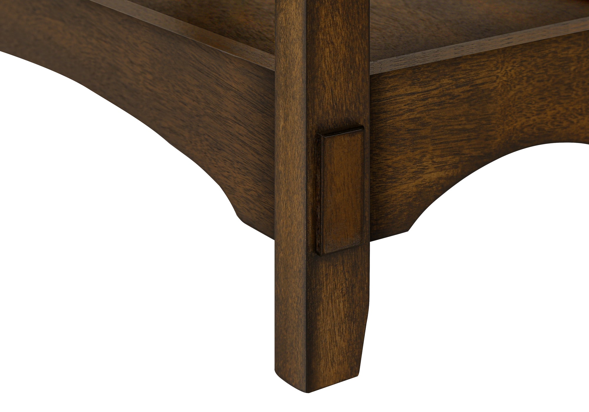 NIGHTSTAND - 24"H / BROWN WALNUT VENEER END TABLE #I 3955