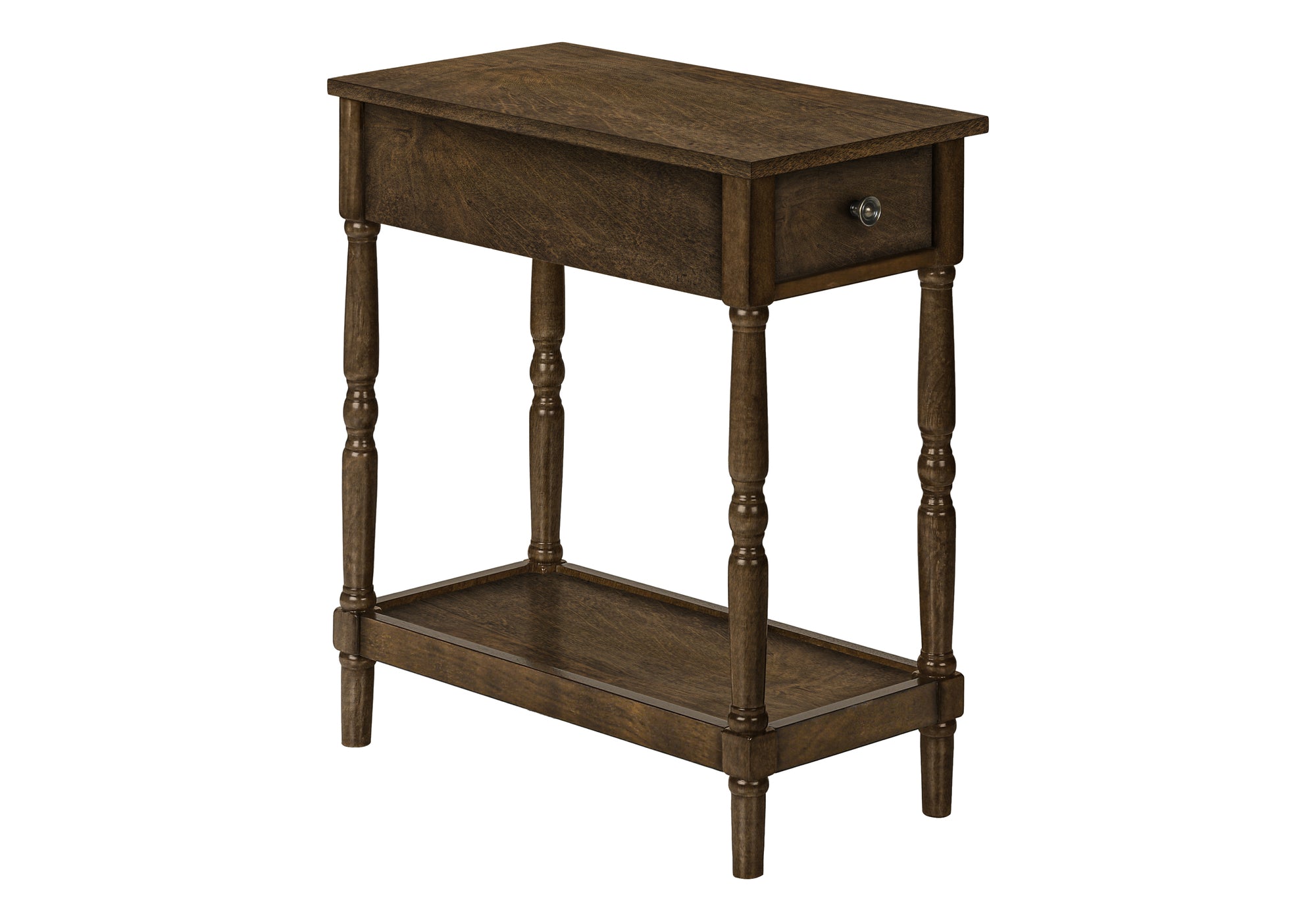 ACCENT TABLE - 24"H / ESPRESSO VENEER END TABLE #I 3957