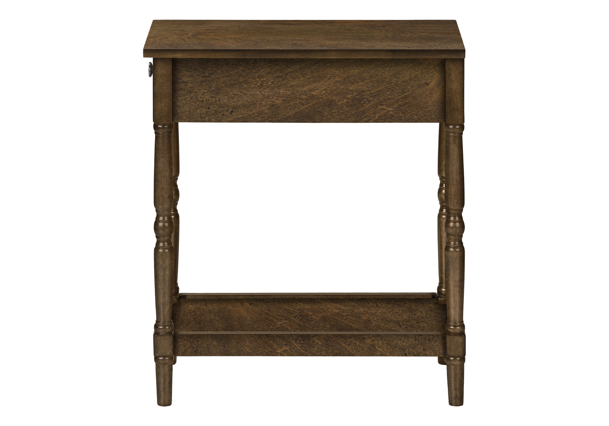 ACCENT TABLE - 24"H / ESPRESSO VENEER END TABLE #I 3957