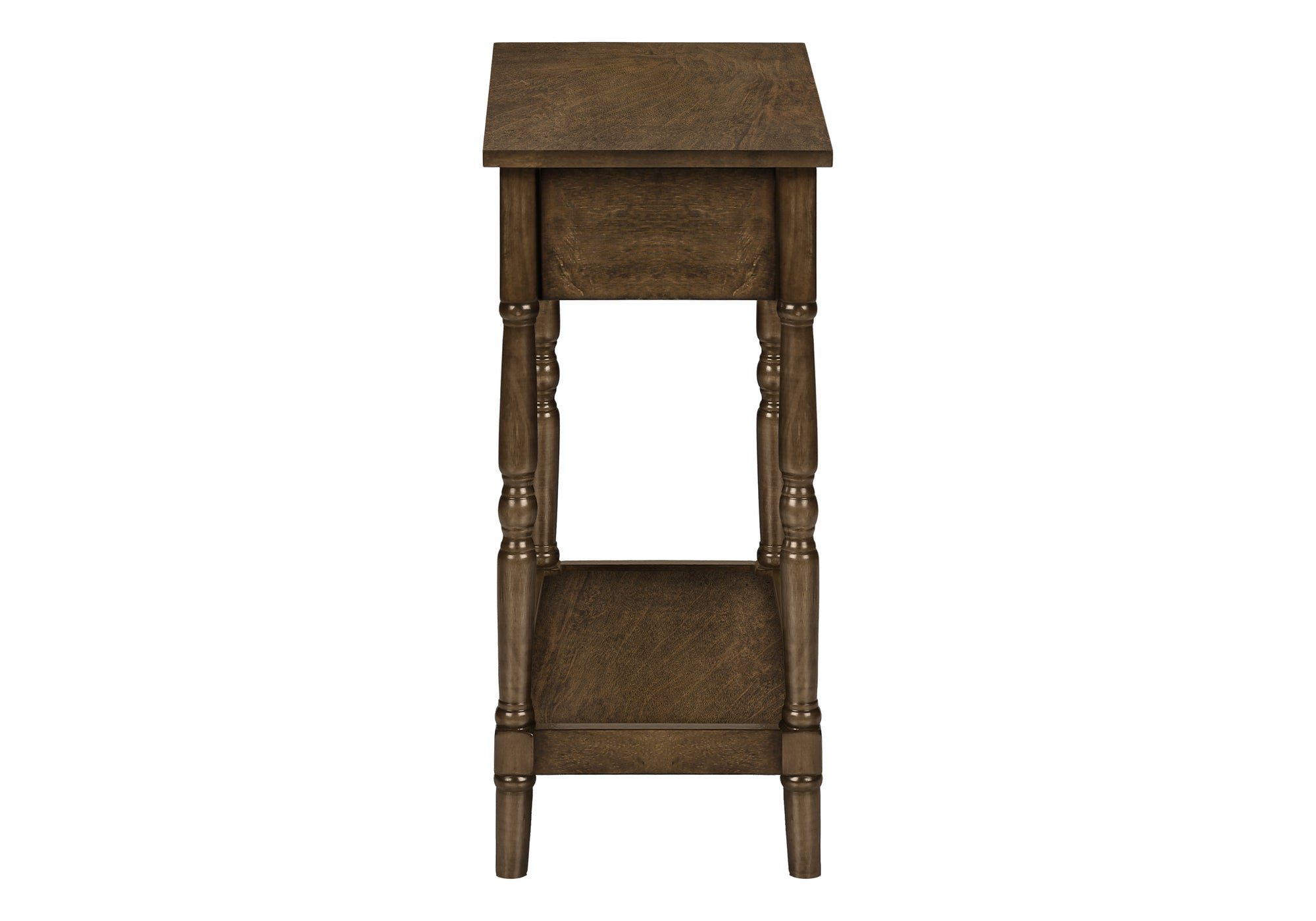 ACCENT TABLE - 24"H / ESPRESSO VENEER END TABLE #I 3957