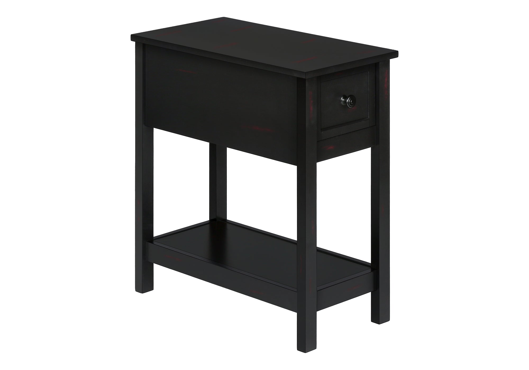 TABLE D'APPOINT - 24"H / TABLE D'APPOINT EN PLACAGE NOIR #I 3961