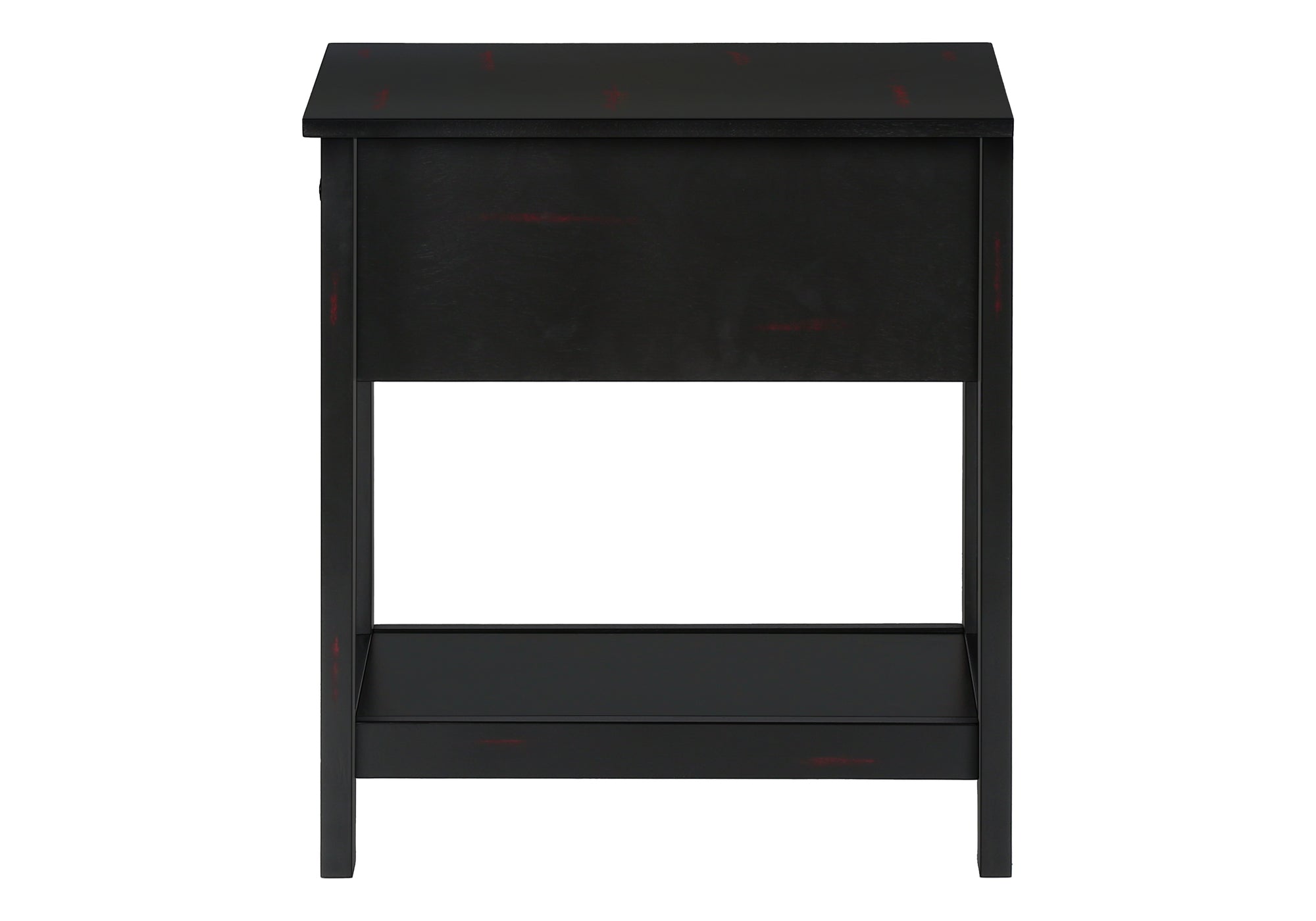 TABLE D'APPOINT - 24"H / TABLE D'APPOINT EN PLACAGE NOIR #I 3961