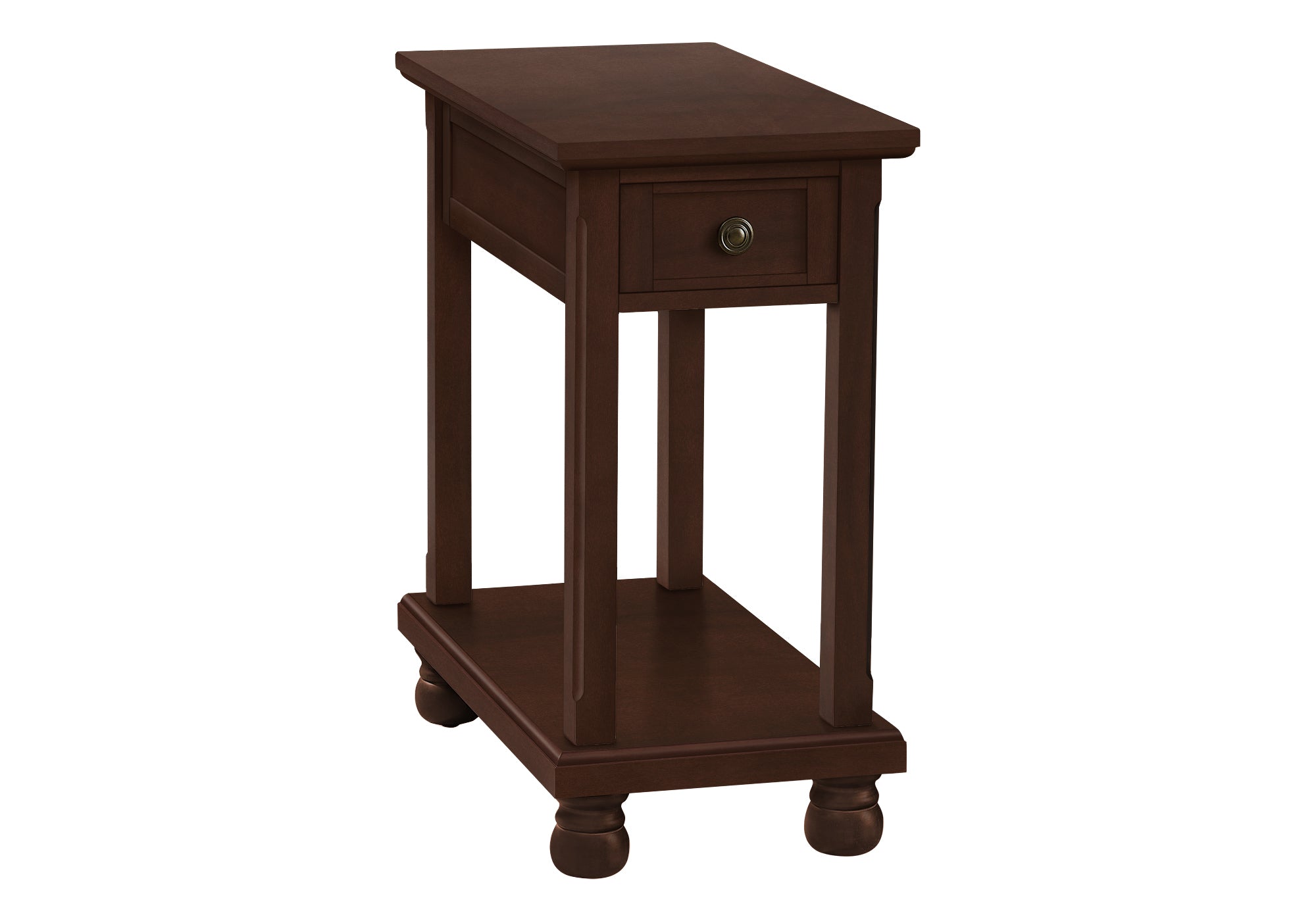 ACCENT TABLE - 24"H / ESPRESSO VENEER END TABLE #I 3967