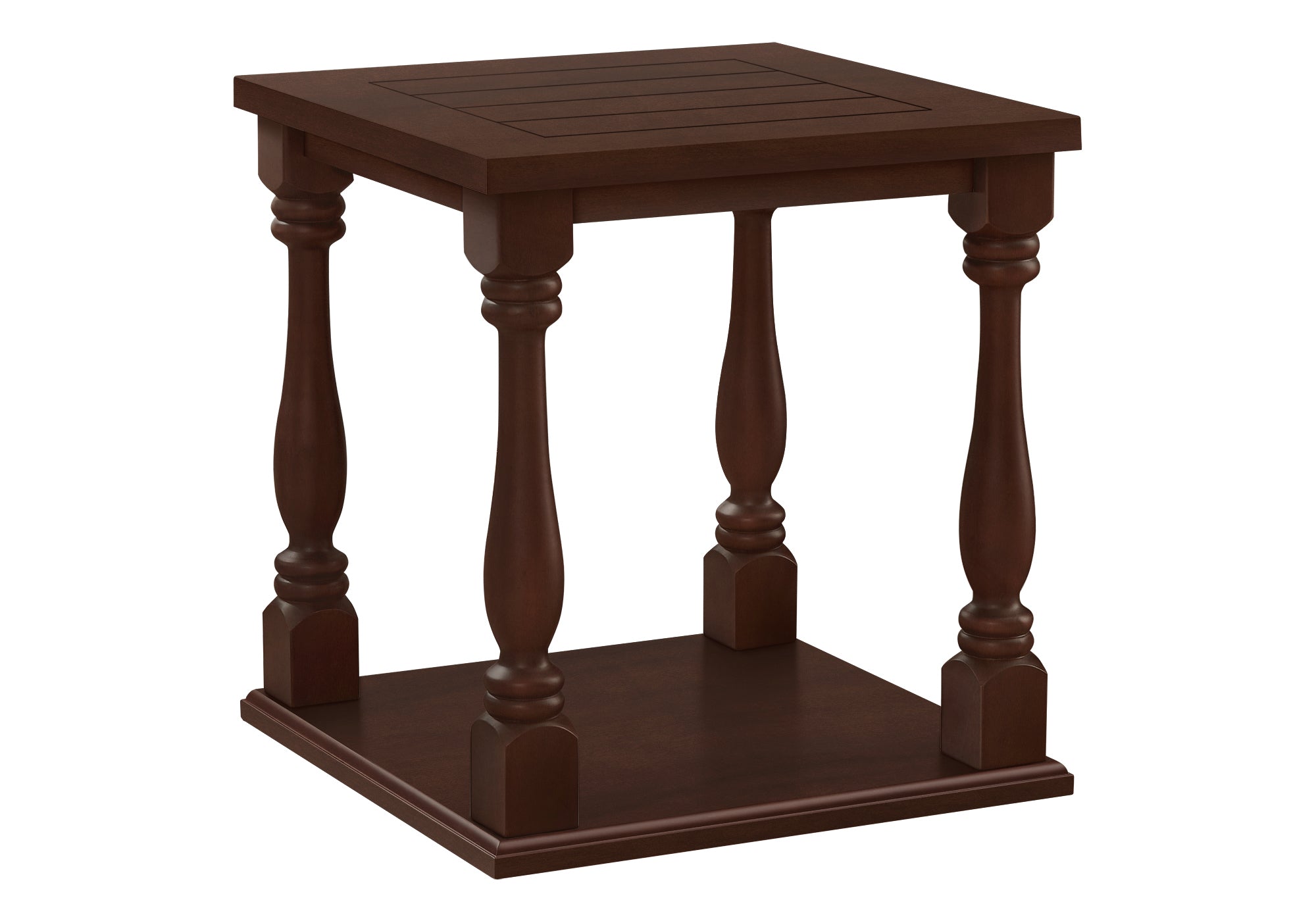 NIGHTSTAND - 25"H / ESPRESSO VENEER END TABLE #I 3970