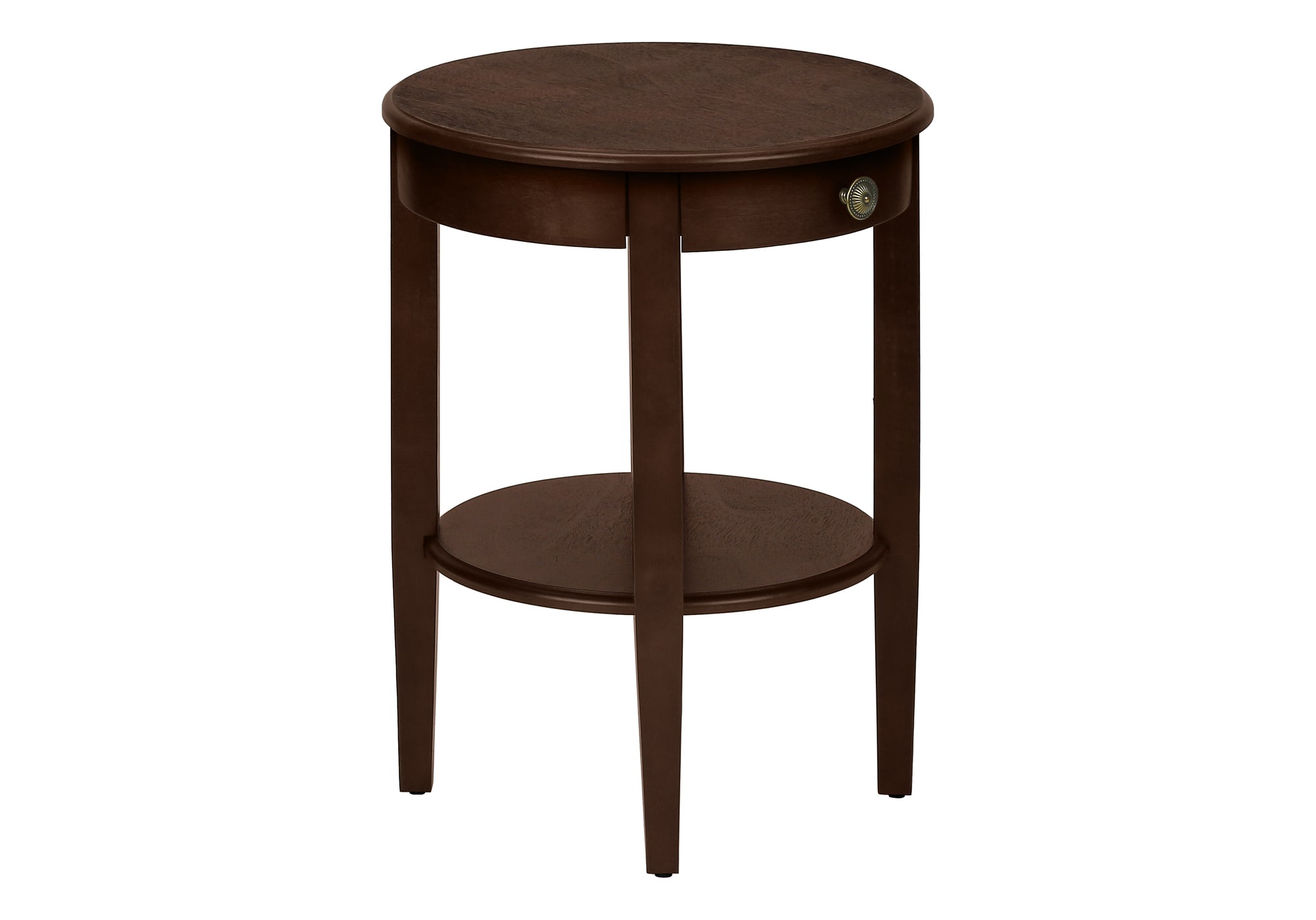 TABLE D'APPOINT - 23"H / TABLE D'APPOINT EN PLACAGE ESPRESSO #I 3975