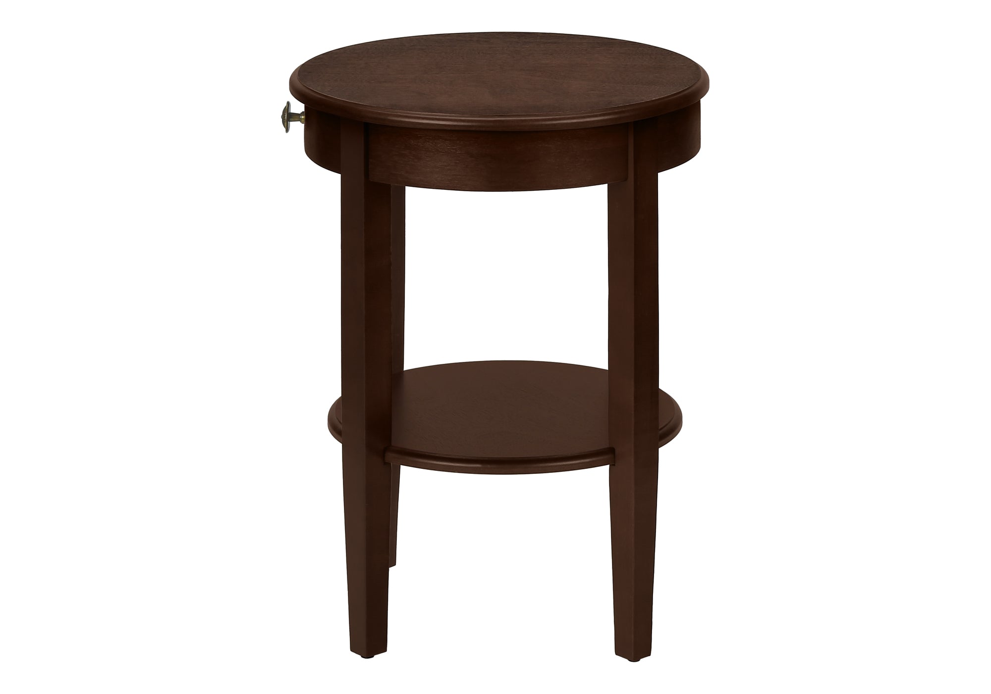 TABLE D'APPOINT - 23"H / TABLE D'APPOINT EN PLACAGE ESPRESSO #I 3975