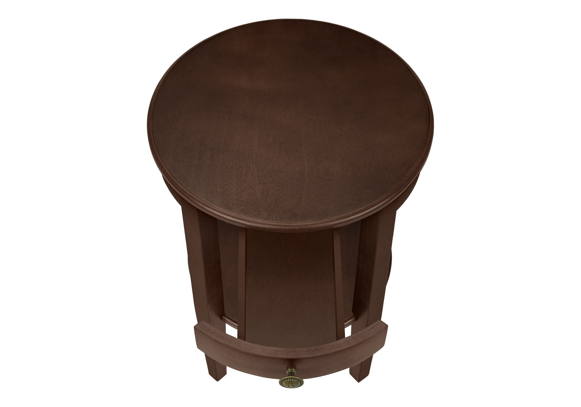 TABLE D'APPOINT - 23"H / TABLE D'APPOINT EN PLACAGE ESPRESSO #I 3975