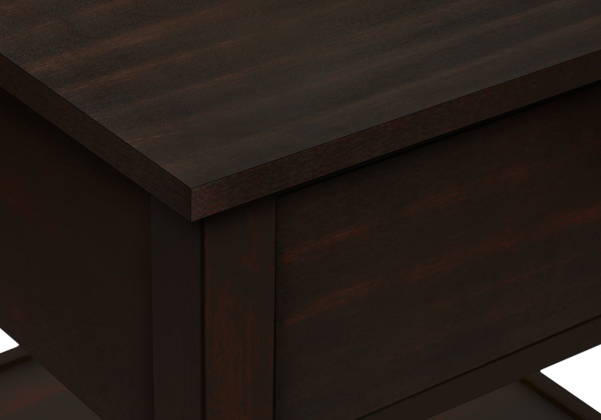 NIGHTSTAND - 25"H / DARK WALNUT VENEER END TABLE #I 3976