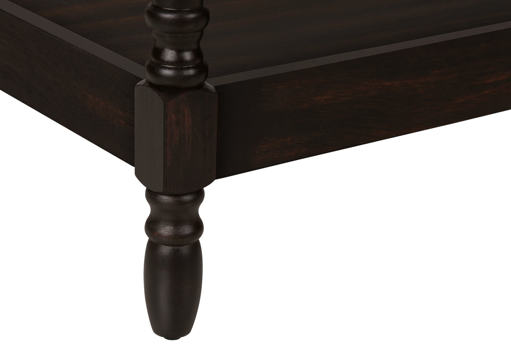 NIGHTSTAND - 25"H / DARK WALNUT VENEER END TABLE #I 3976