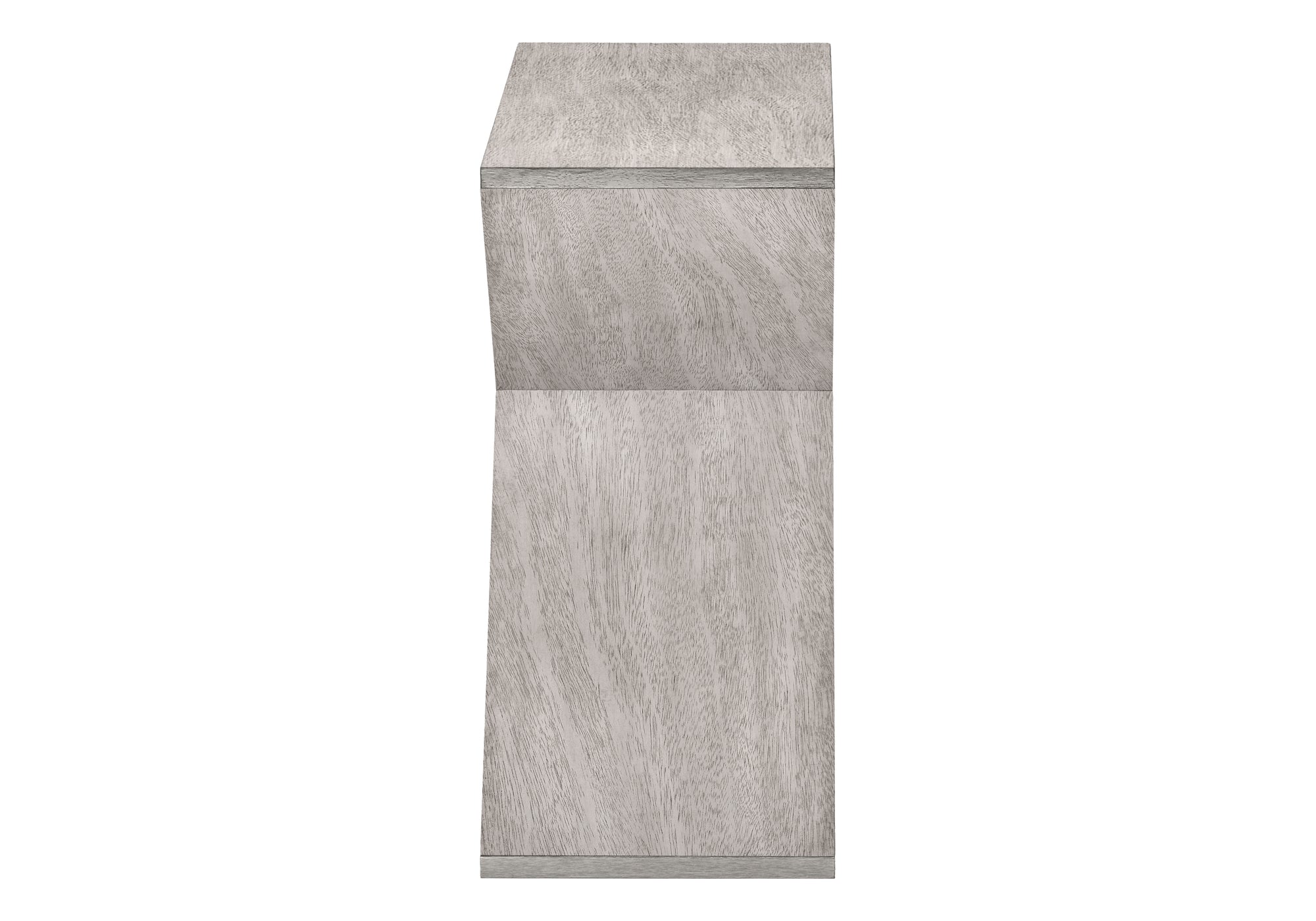 TABLE D'APPOINT - 24"H / TABLE D'APPOINT EN PLACAGE GRIS DÉLAVÉ #I 3980