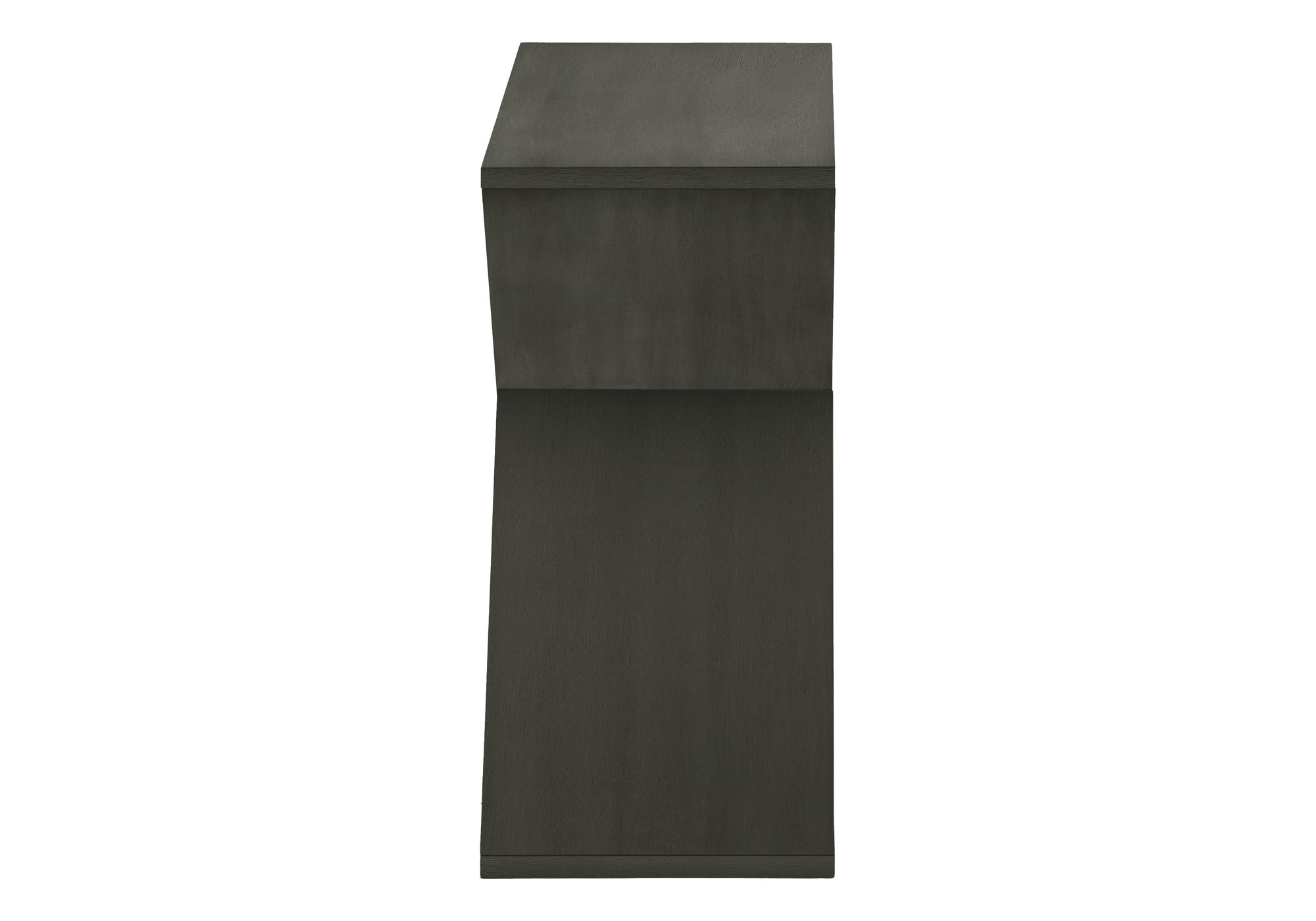 NIGHTSTAND - 24"H / DARK GREEN VENEER END TABLE #I 3982