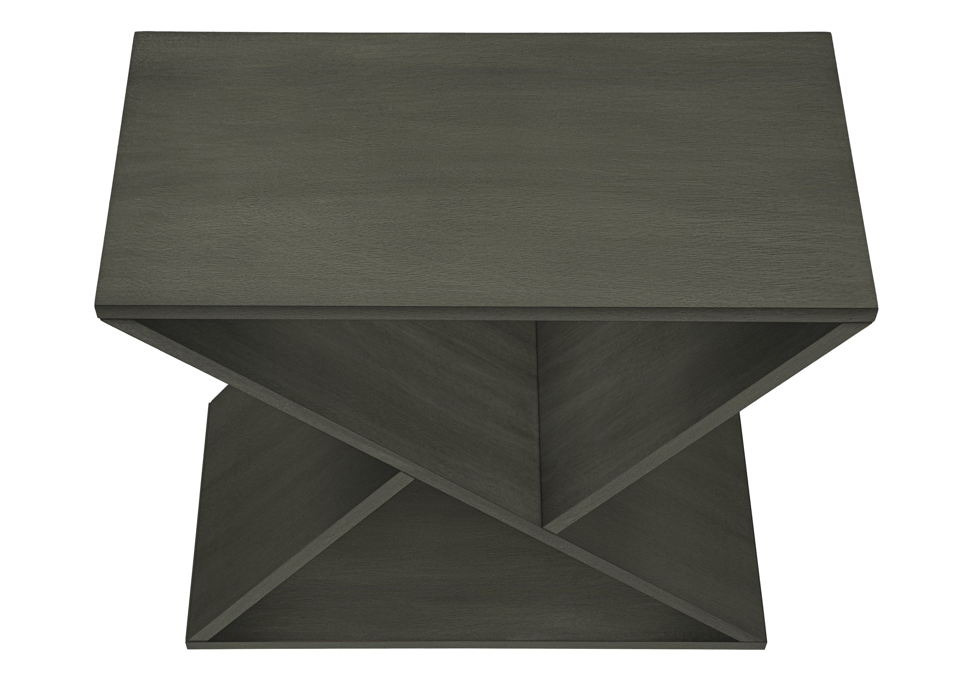 TABLE D'APPOINT - 24"H / TABLE D'APPOINT EN PLACAGE VERT FONCÉ #I 3982