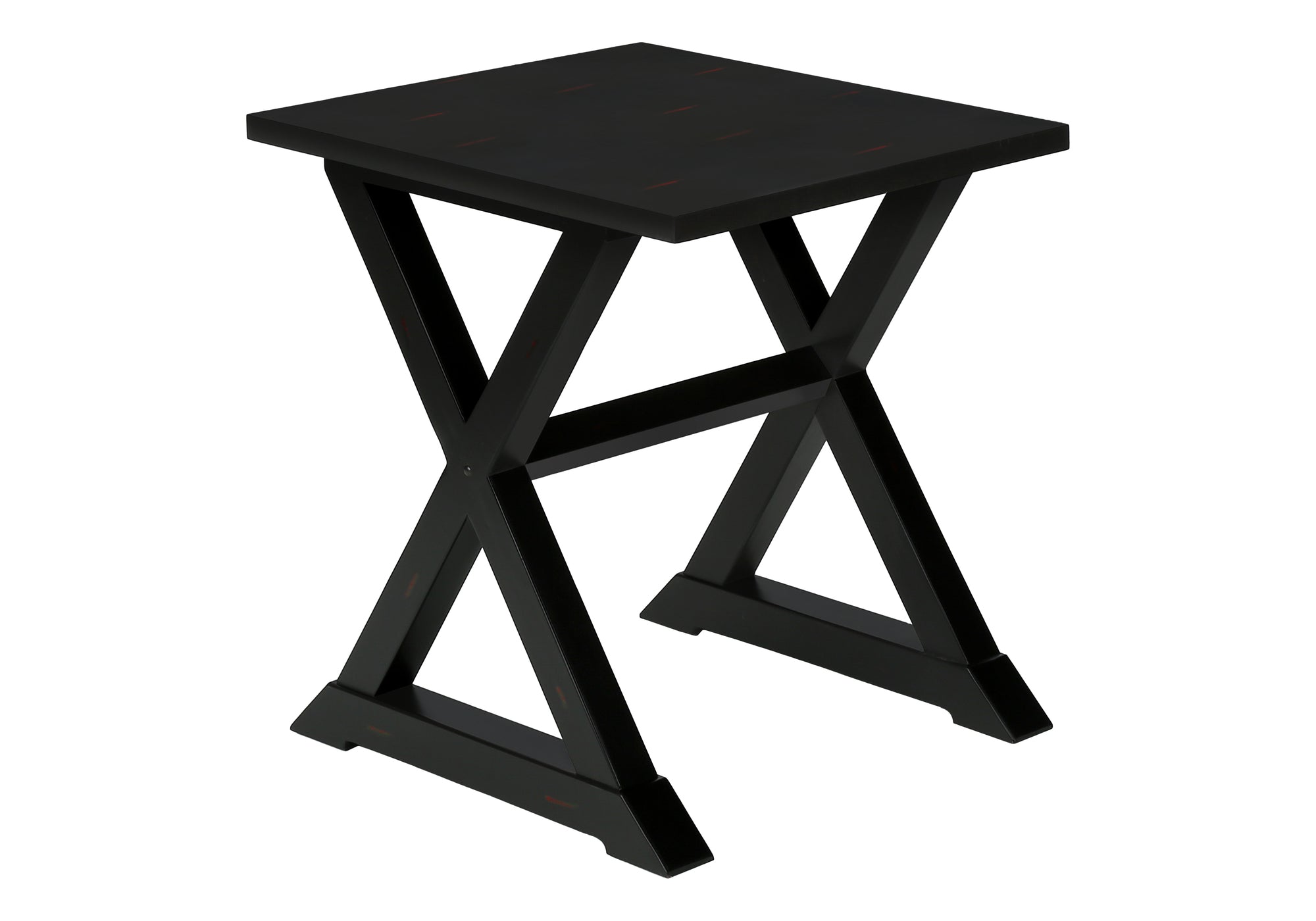 TABLE D'APPOINT - 24"H / TABLE D'APPOINT EN PLACAGE NOIR #I 3987