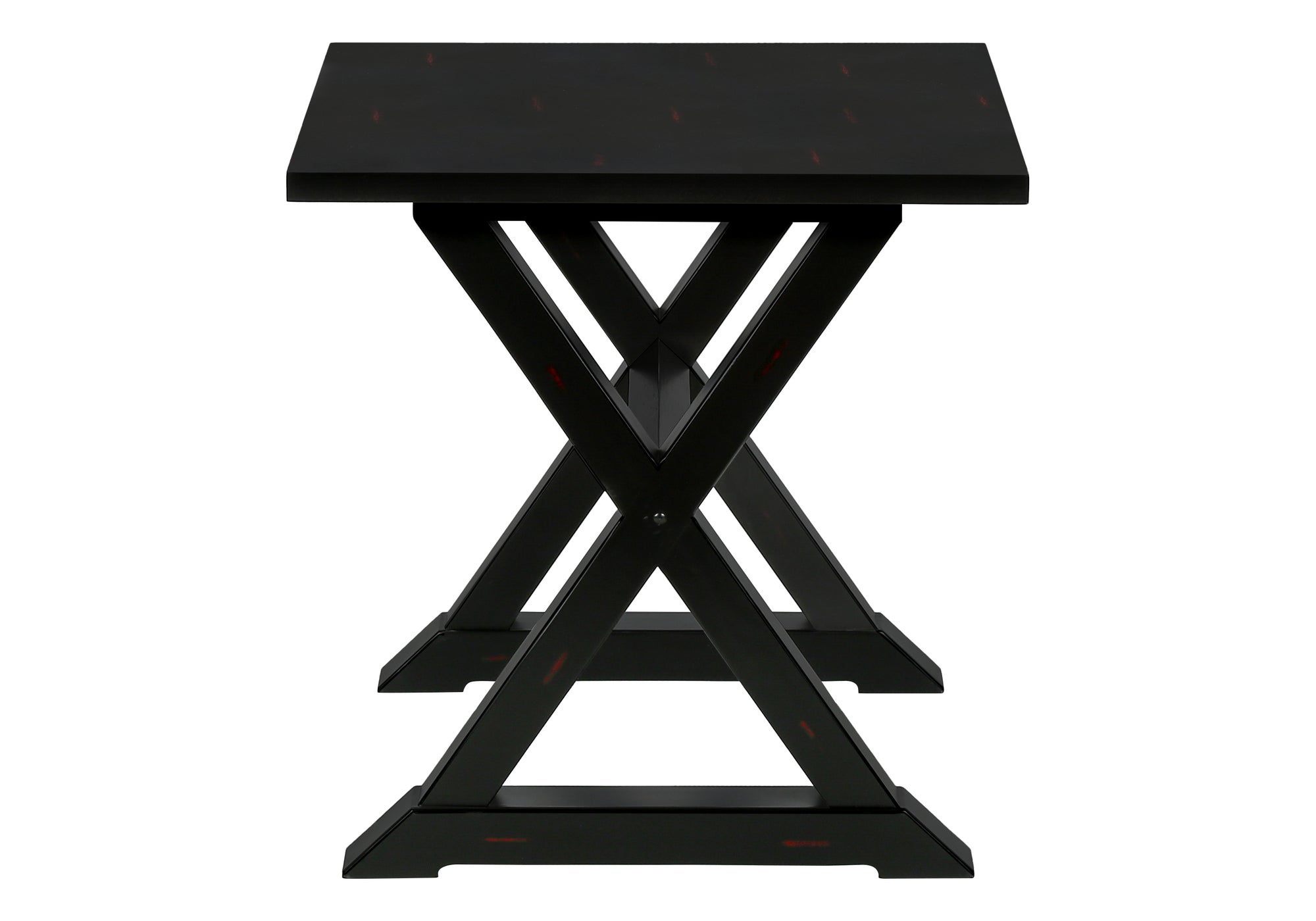 TABLE D'APPOINT - 24"H / TABLE D'APPOINT EN PLACAGE NOIR #I 3987