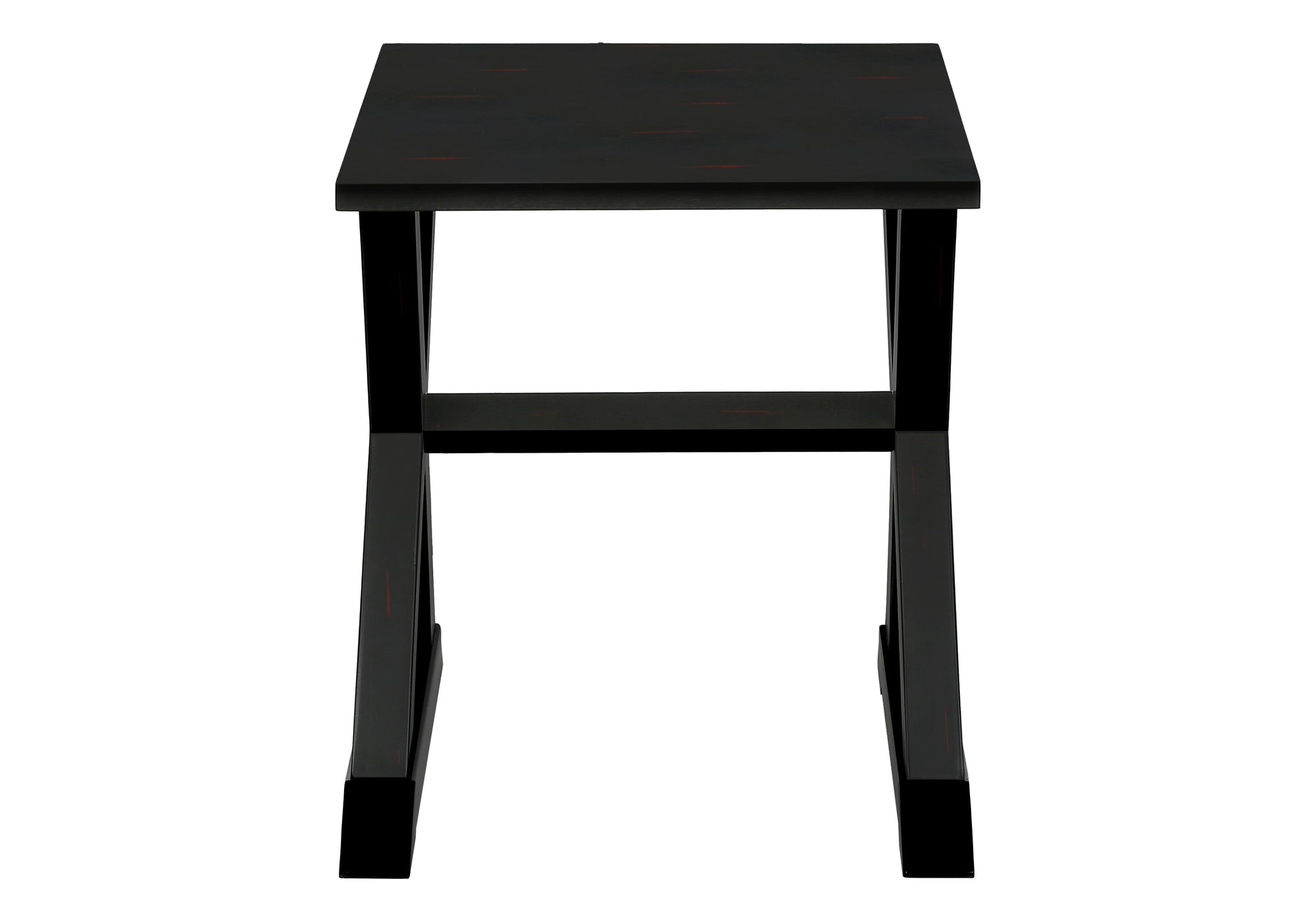 TABLE D'APPOINT - 24"H / TABLE D'APPOINT EN PLACAGE NOIR #I 3987